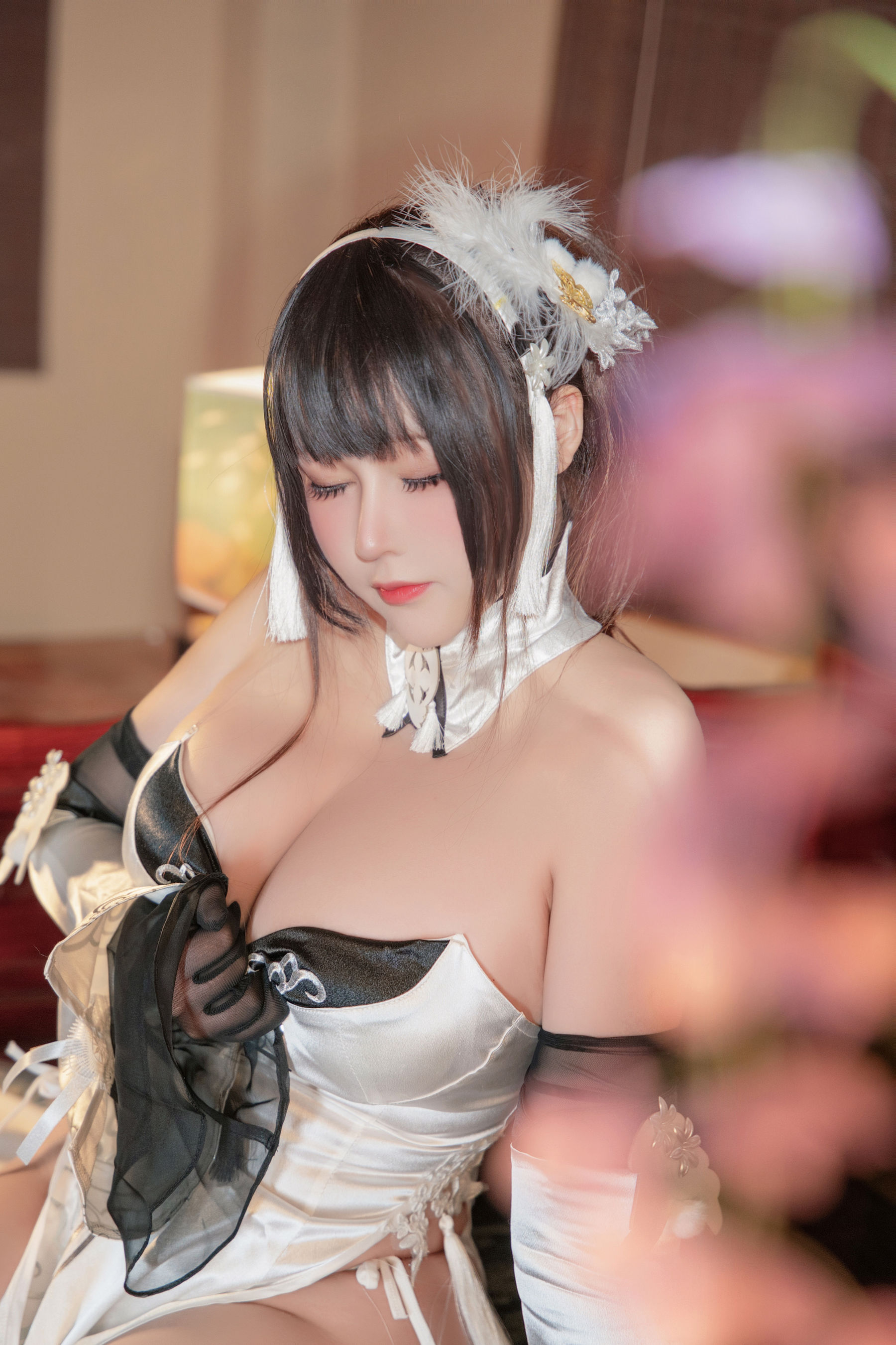 KANEKO_咔喵 - 碧蓝航线 镇海 白旗袍/(29P)