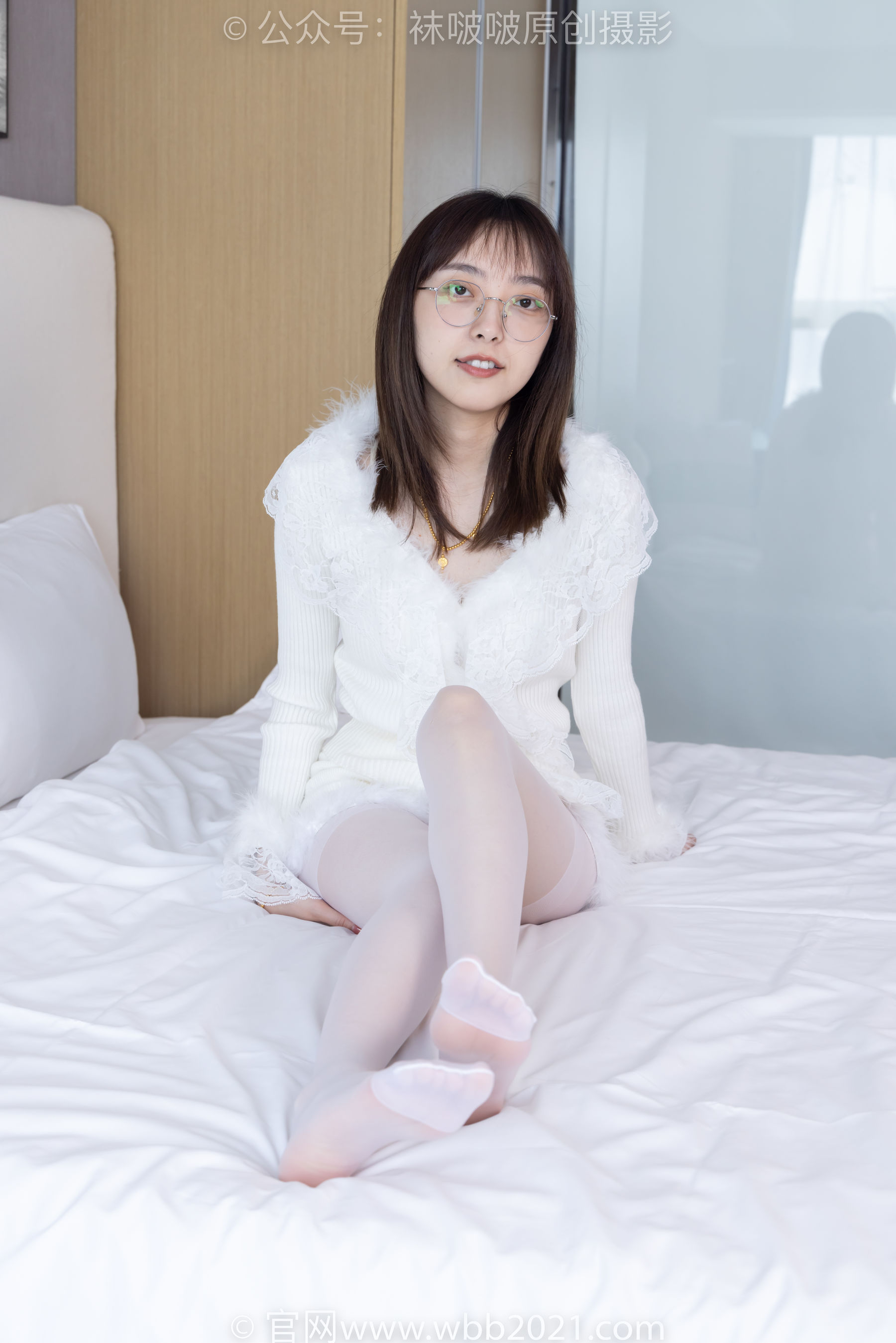 BoBoSocks袜啵啵 No.490 稚予 皮鞋、薄白丝/(161P)