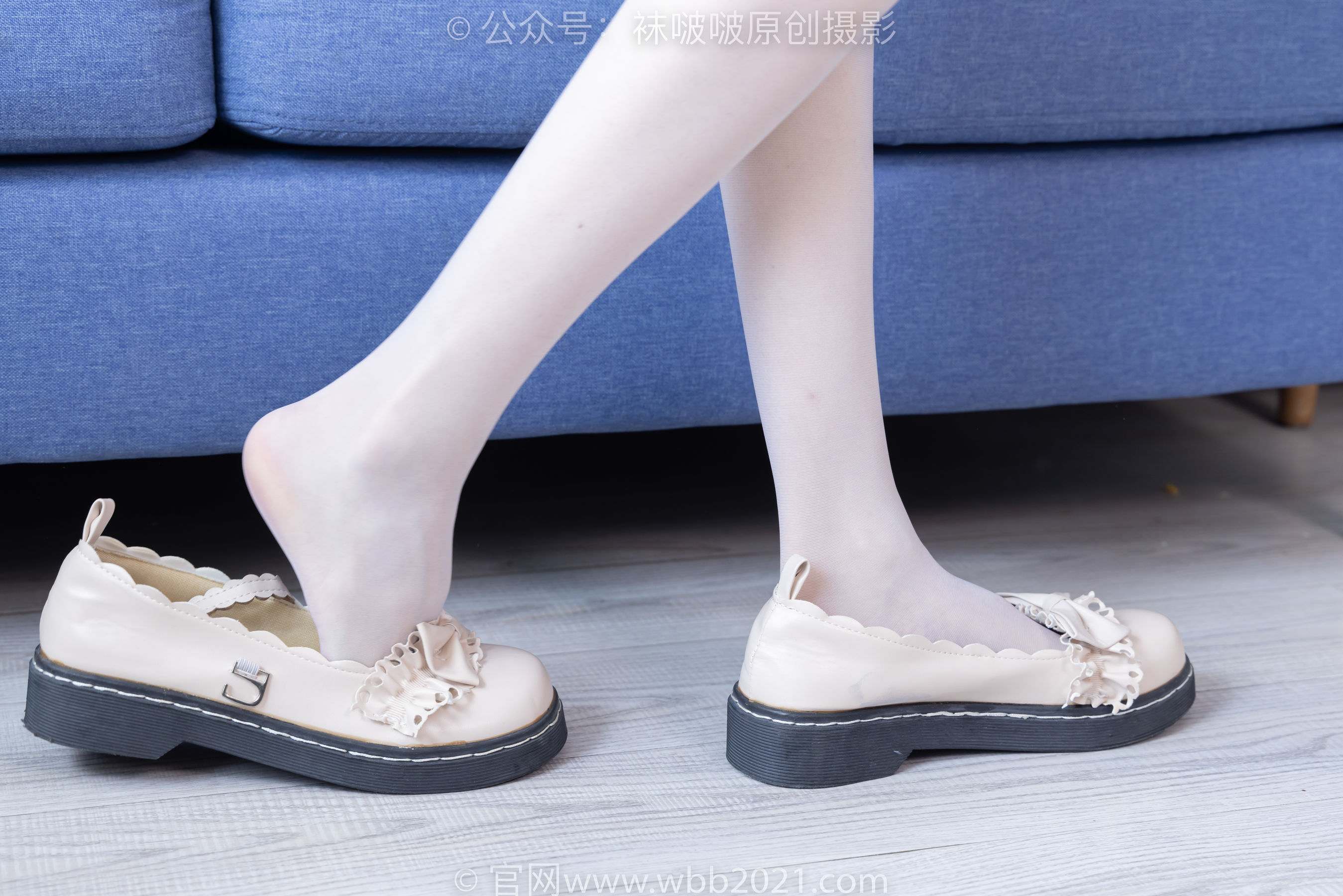 BoBoSocks袜啵啵 No.490 稚予 皮鞋、薄白丝/(161P)