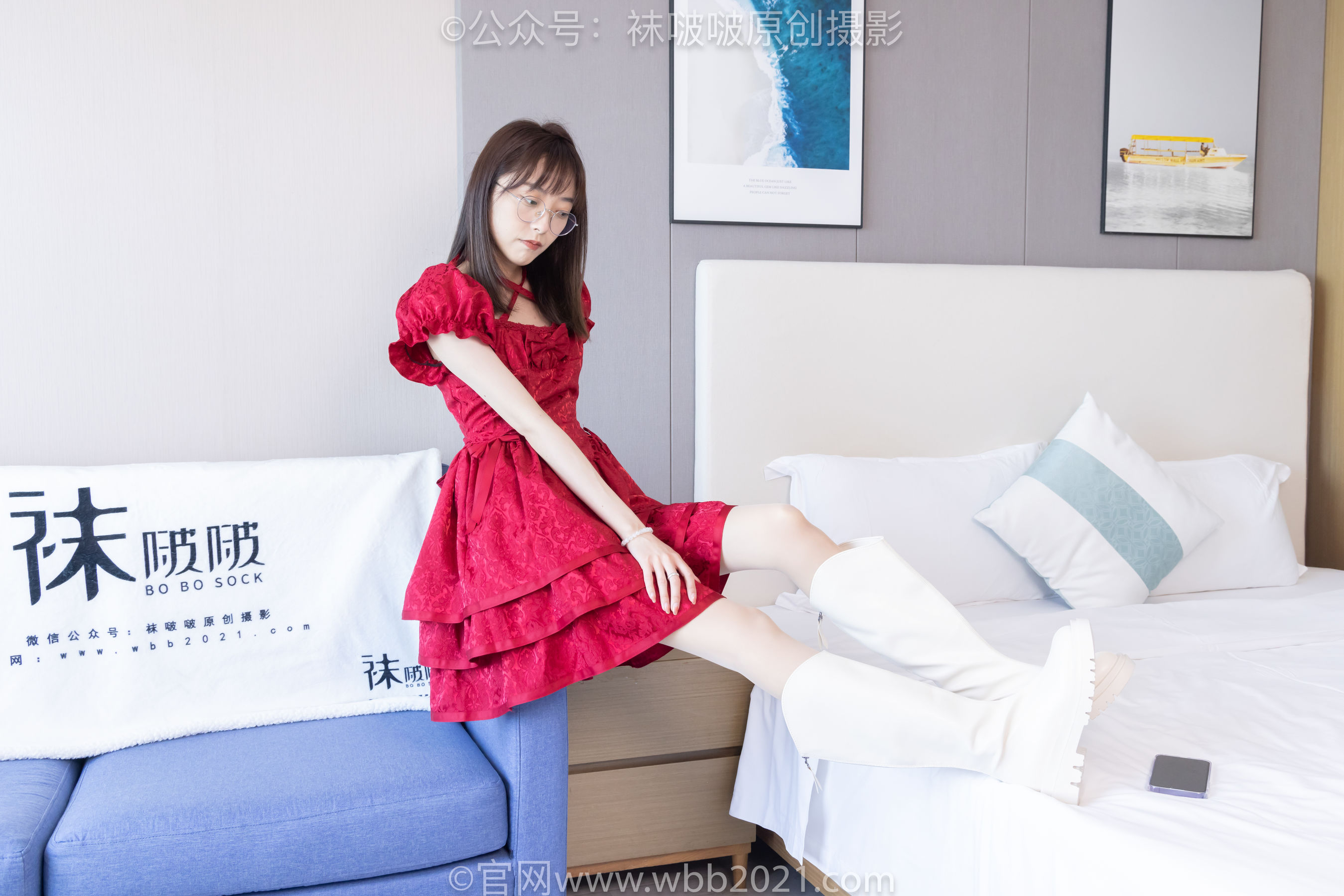 BoBoSocks袜啵啵 No.496 稚予 长靴、短靴、薄肉丝/(160P)