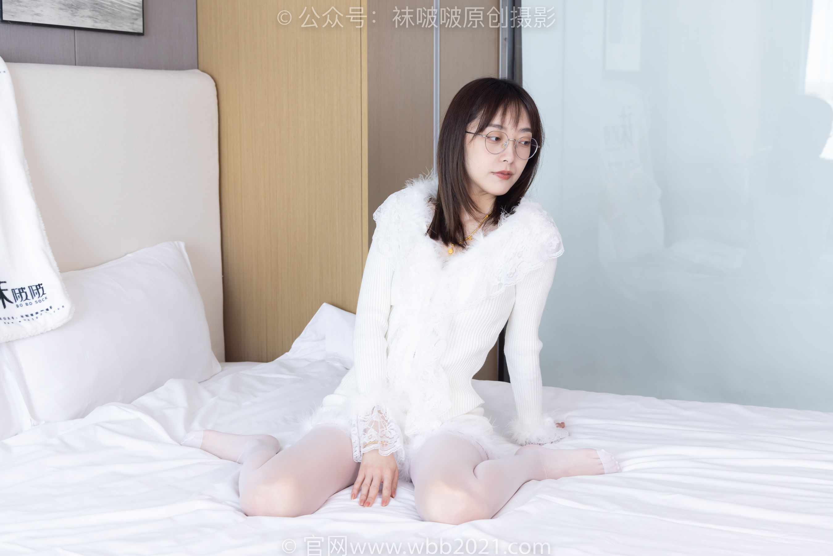 BoBoSocks袜啵啵 No.490 稚予 皮鞋、薄白丝/(161P)