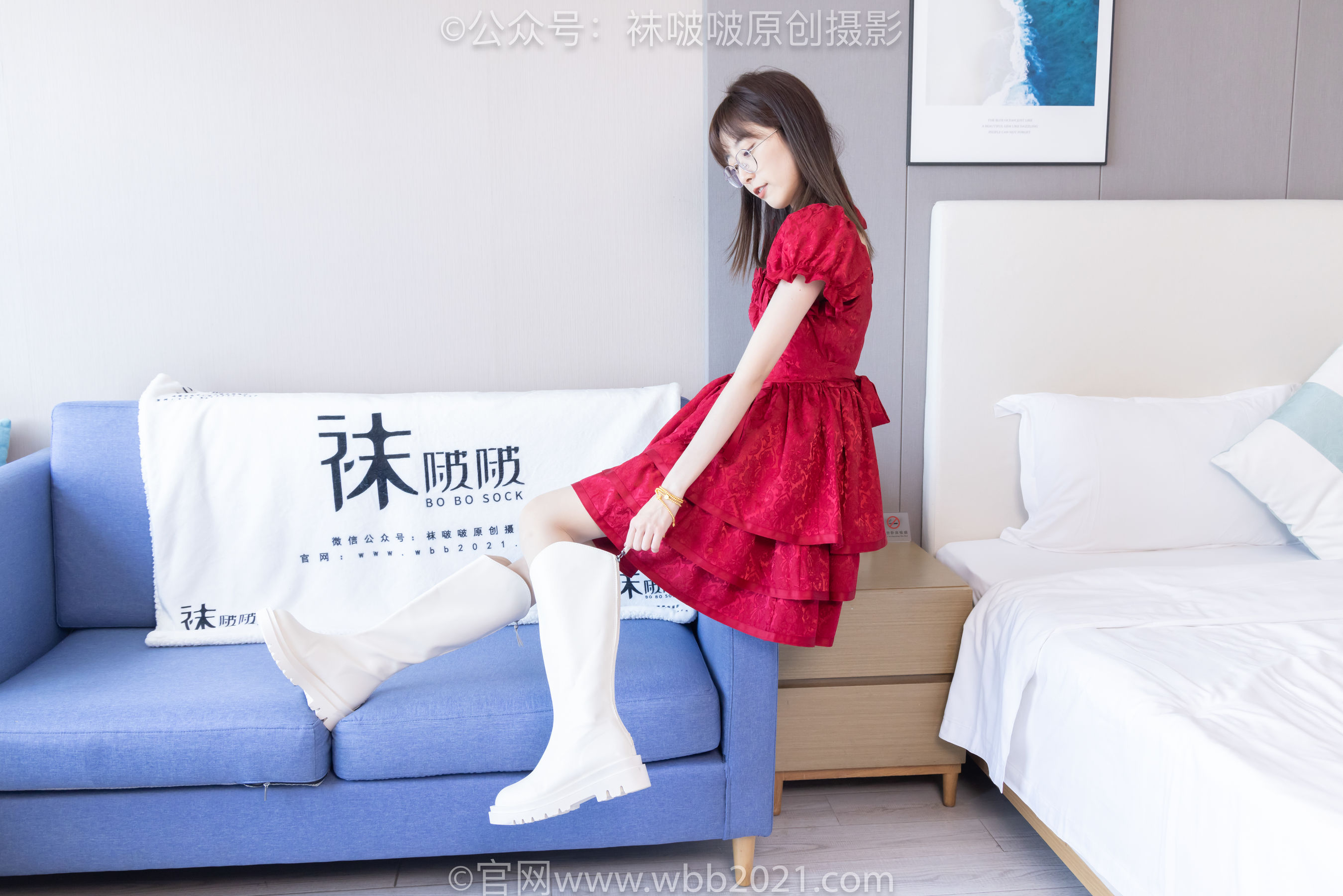 BoBoSocks袜啵啵 No.496 稚予 长靴、短靴、薄肉丝/(160P)