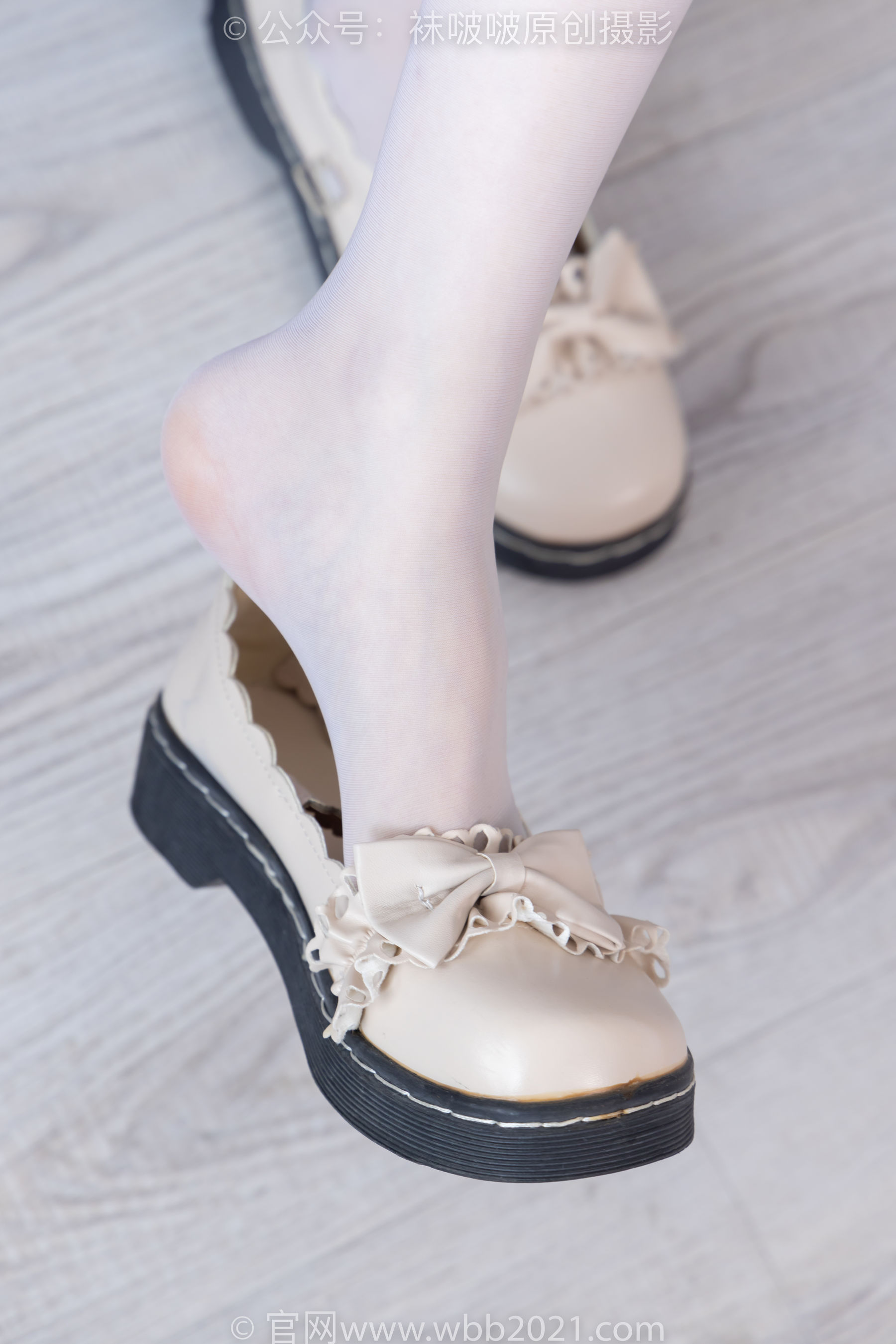 BoBoSocks袜啵啵 No.490 稚予 皮鞋、薄白丝/(161P)