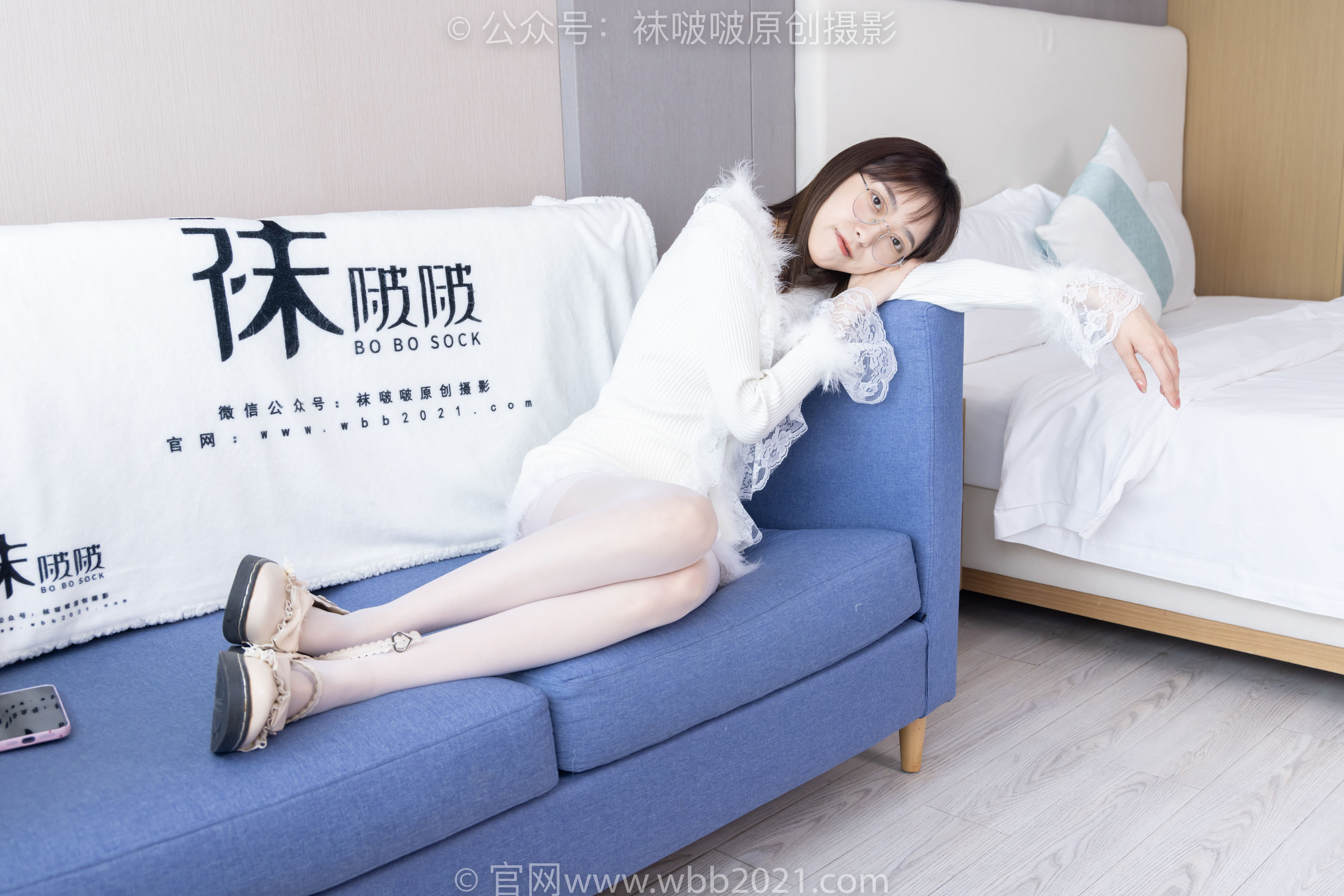 BoBoSocks袜啵啵 No.490 稚予 皮鞋、薄白丝/(161P)