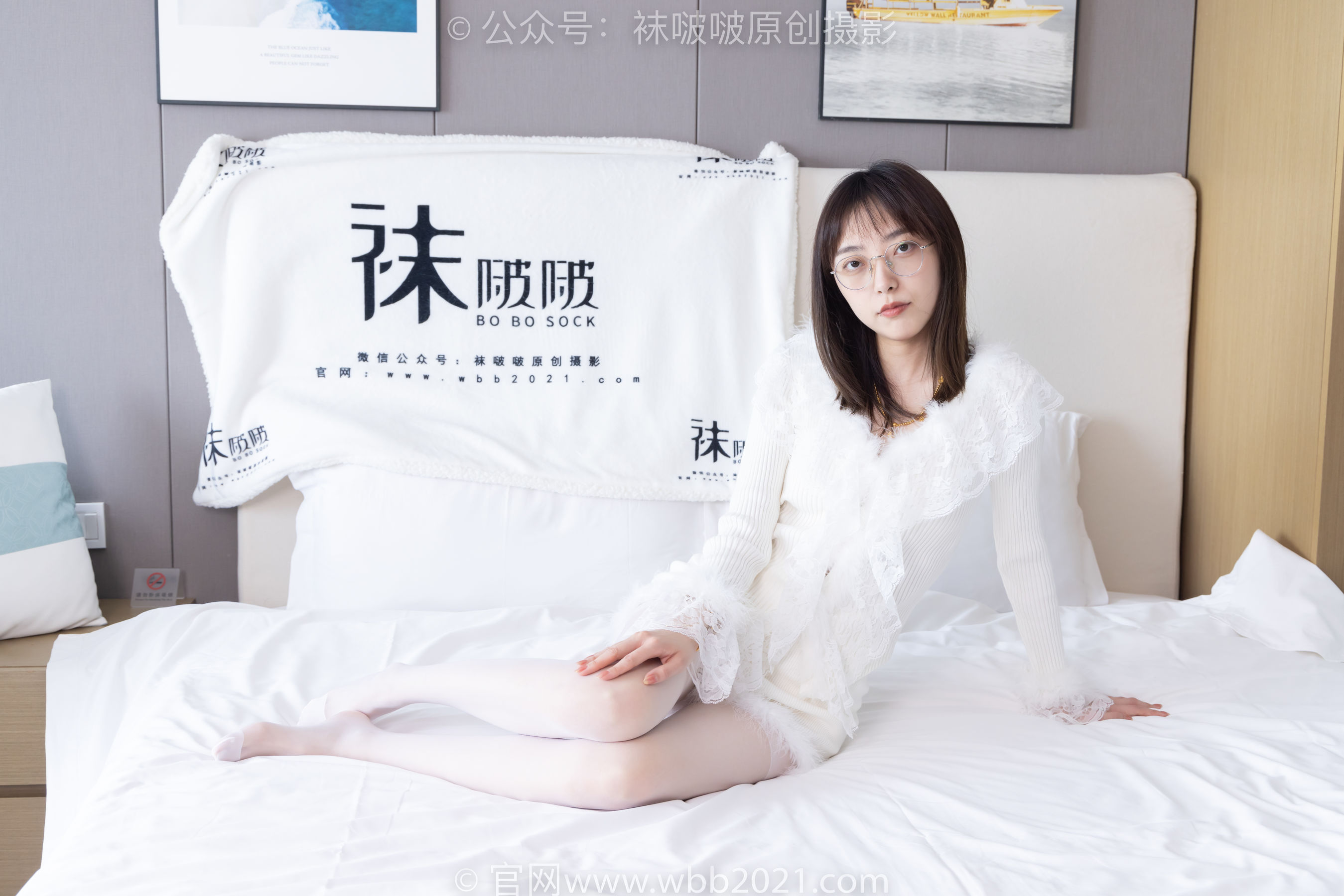 BoBoSocks袜啵啵 No.490 稚予 皮鞋、薄白丝/(161P)