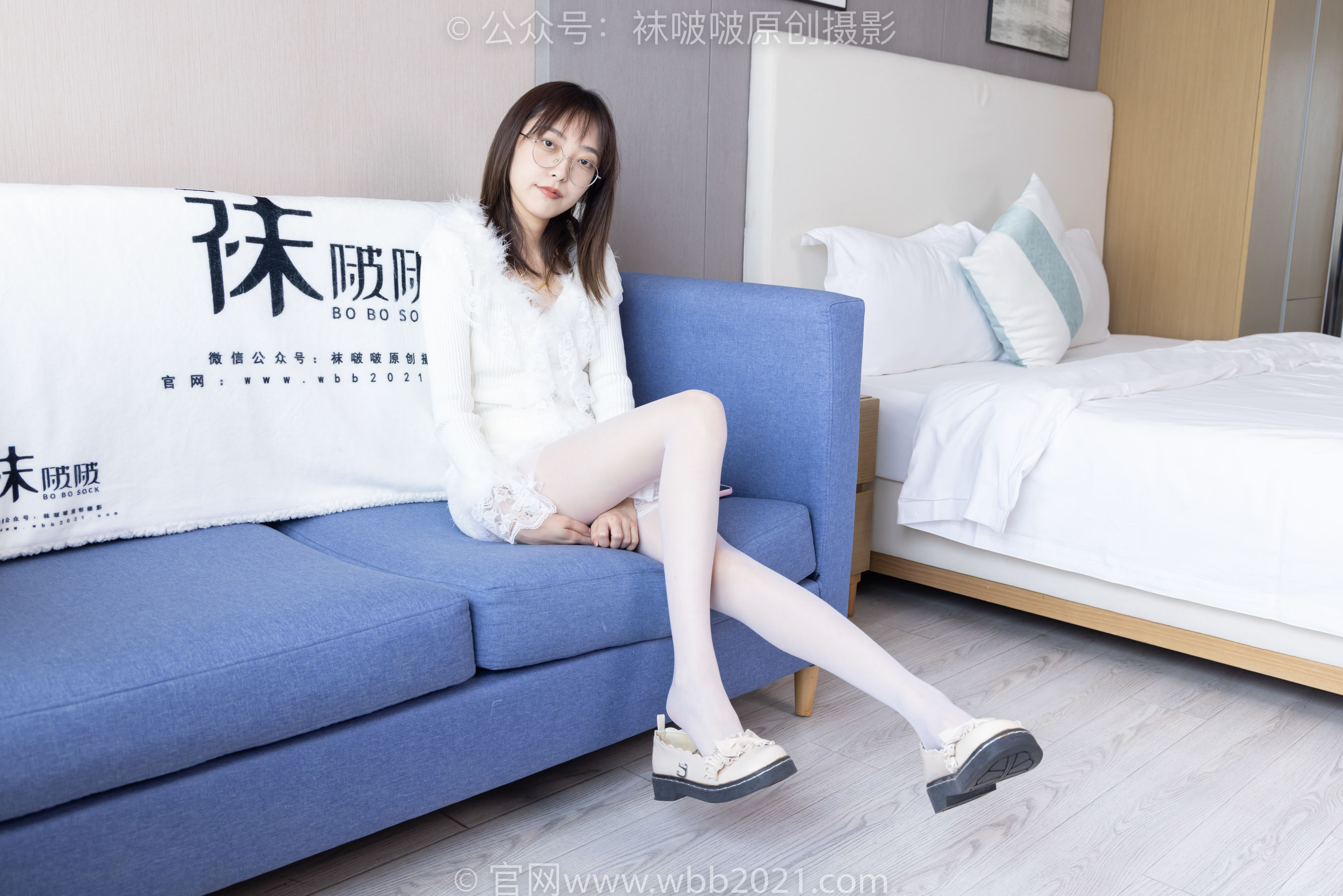 BoBoSocks袜啵啵 No.490 稚予 皮鞋、薄白丝/(161P)