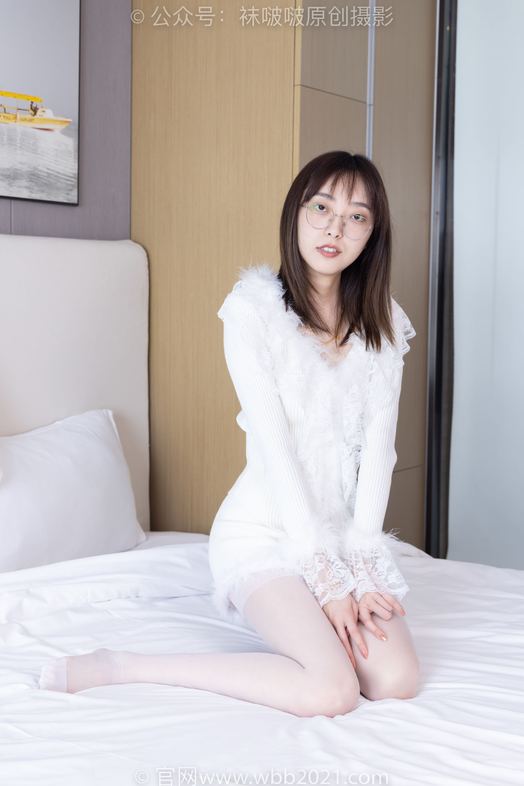 BoBoSocks袜啵啵 No.490 稚予 皮鞋、薄白丝/(161P)