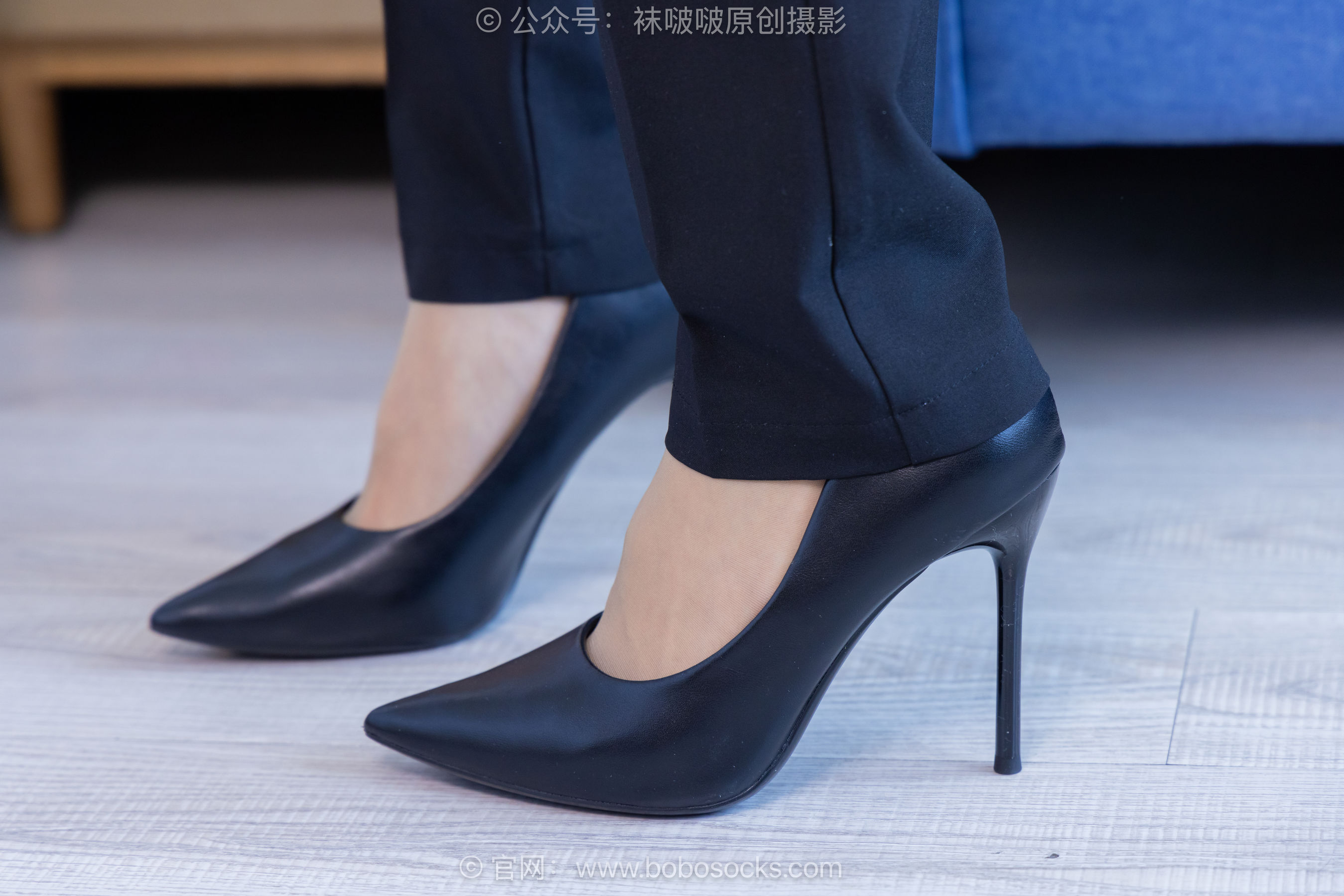 BoBoSocks袜啵啵 No.489 奶油 两双高跟鞋、薄肉丝、ol制服裤里丝、黑色美甲/(151P)