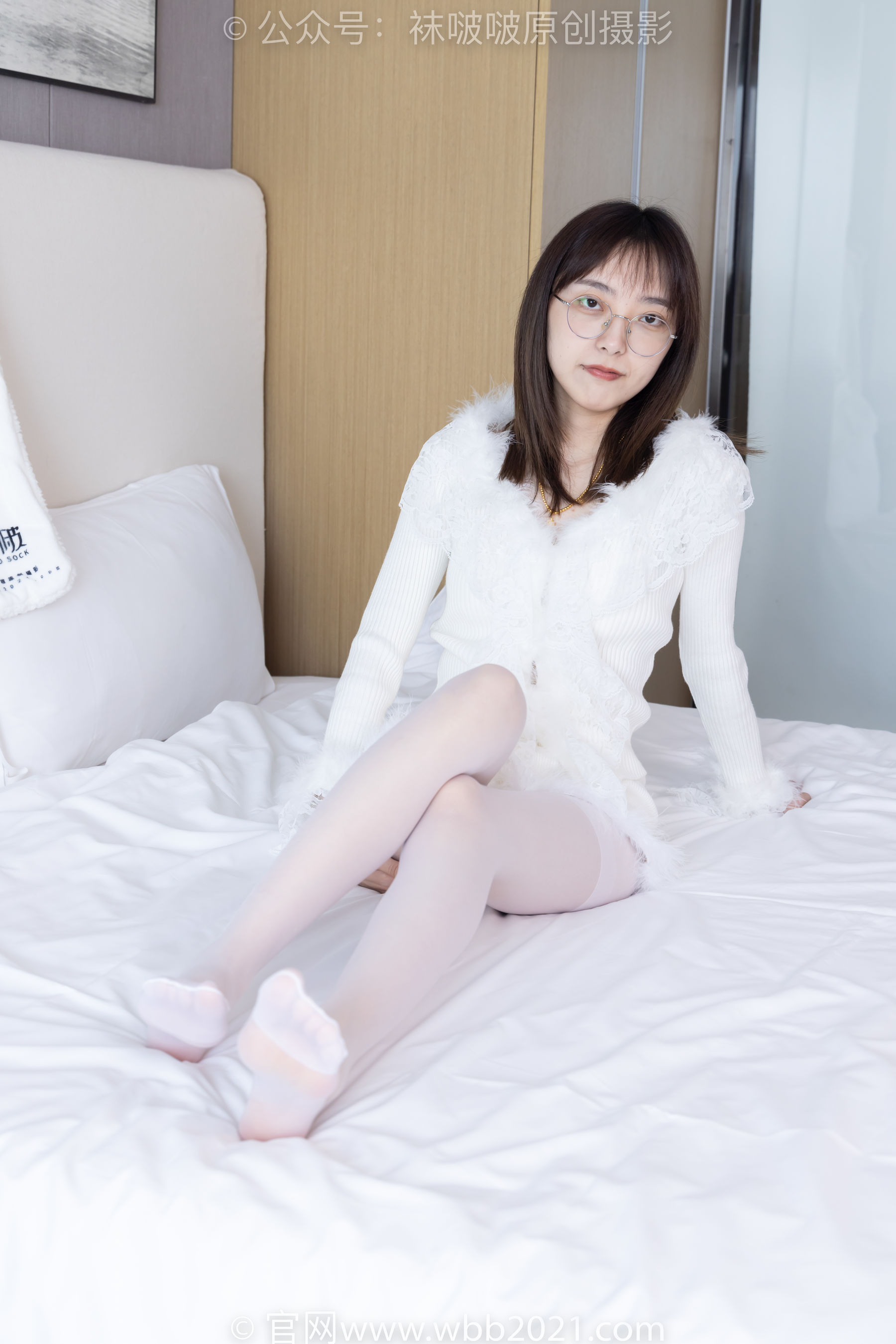 BoBoSocks袜啵啵 No.490 稚予 皮鞋、薄白丝/(161P)