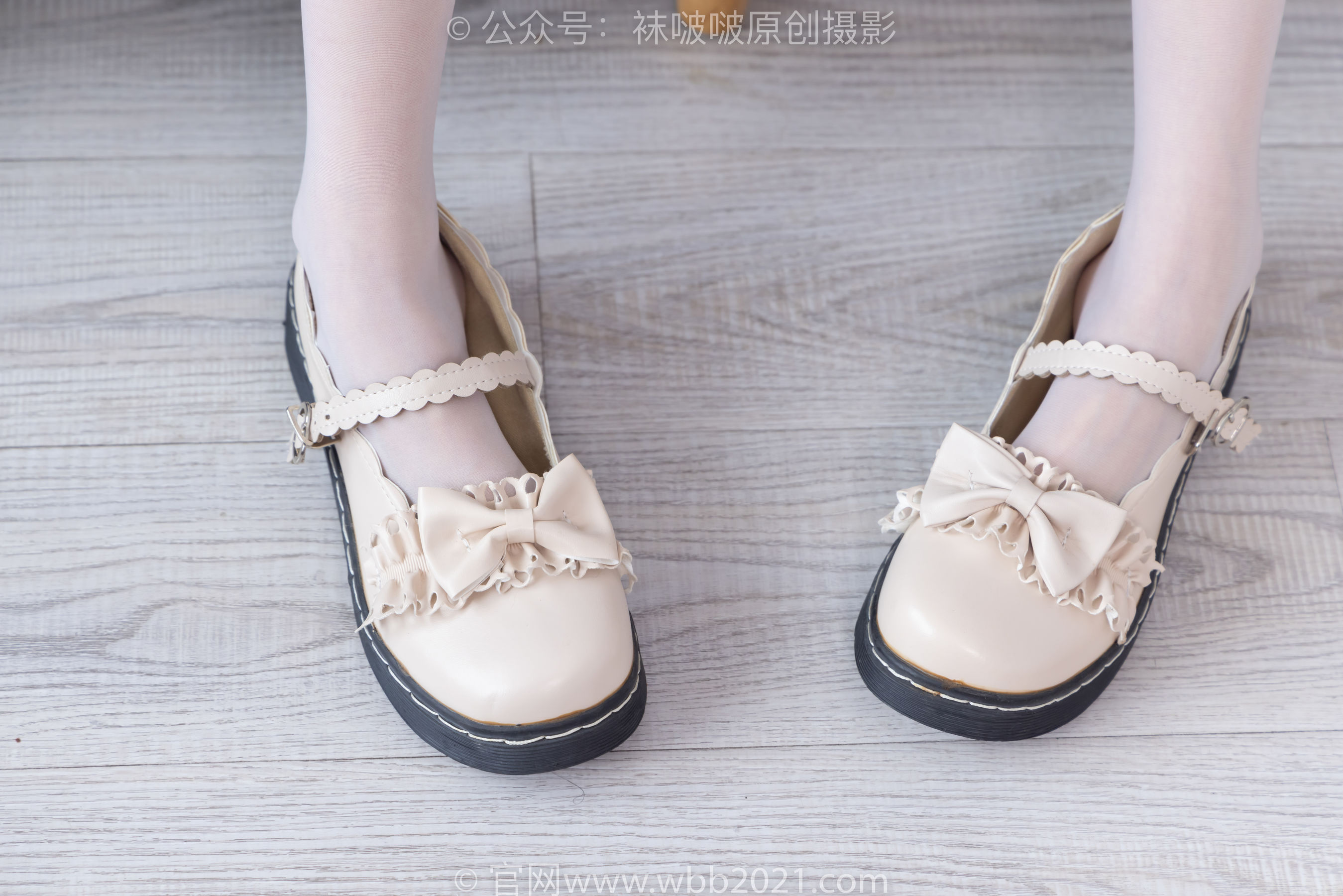 BoBoSocks袜啵啵 No.490 稚予 皮鞋、薄白丝/(161P)