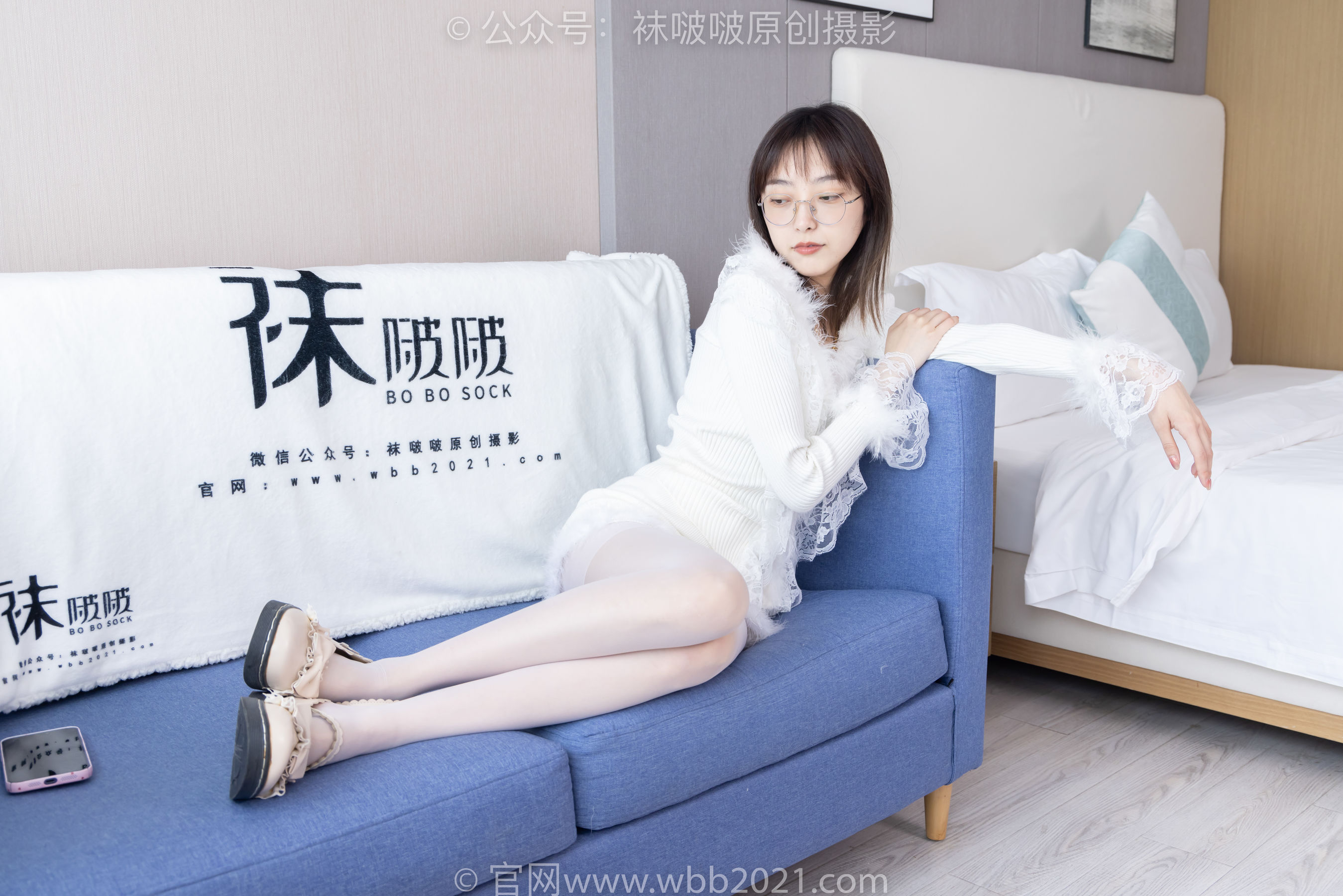 BoBoSocks袜啵啵 No.490 稚予 皮鞋、薄白丝/(161P)