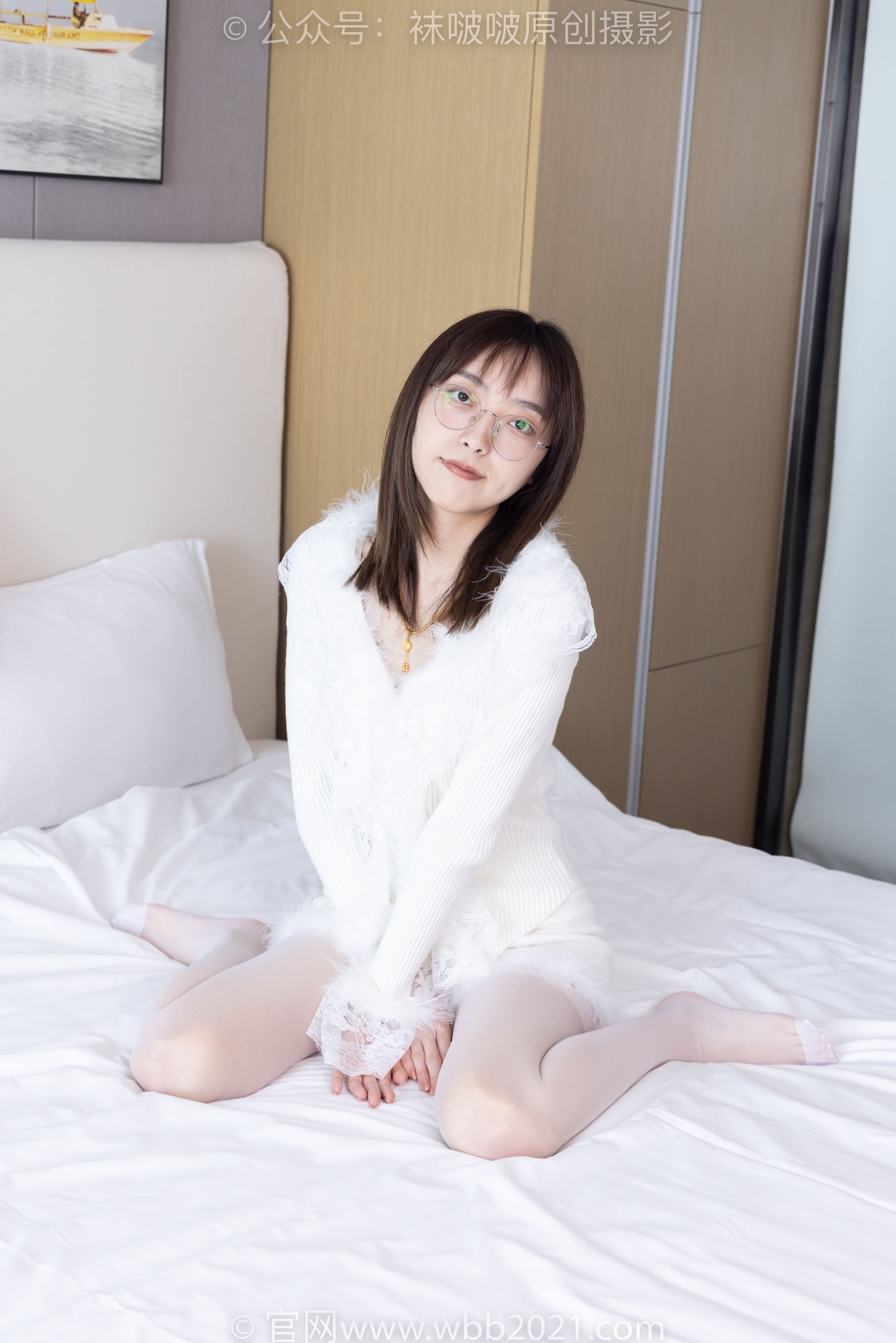 BoBoSocks袜啵啵 No.490 稚予 皮鞋、薄白丝/(161P)