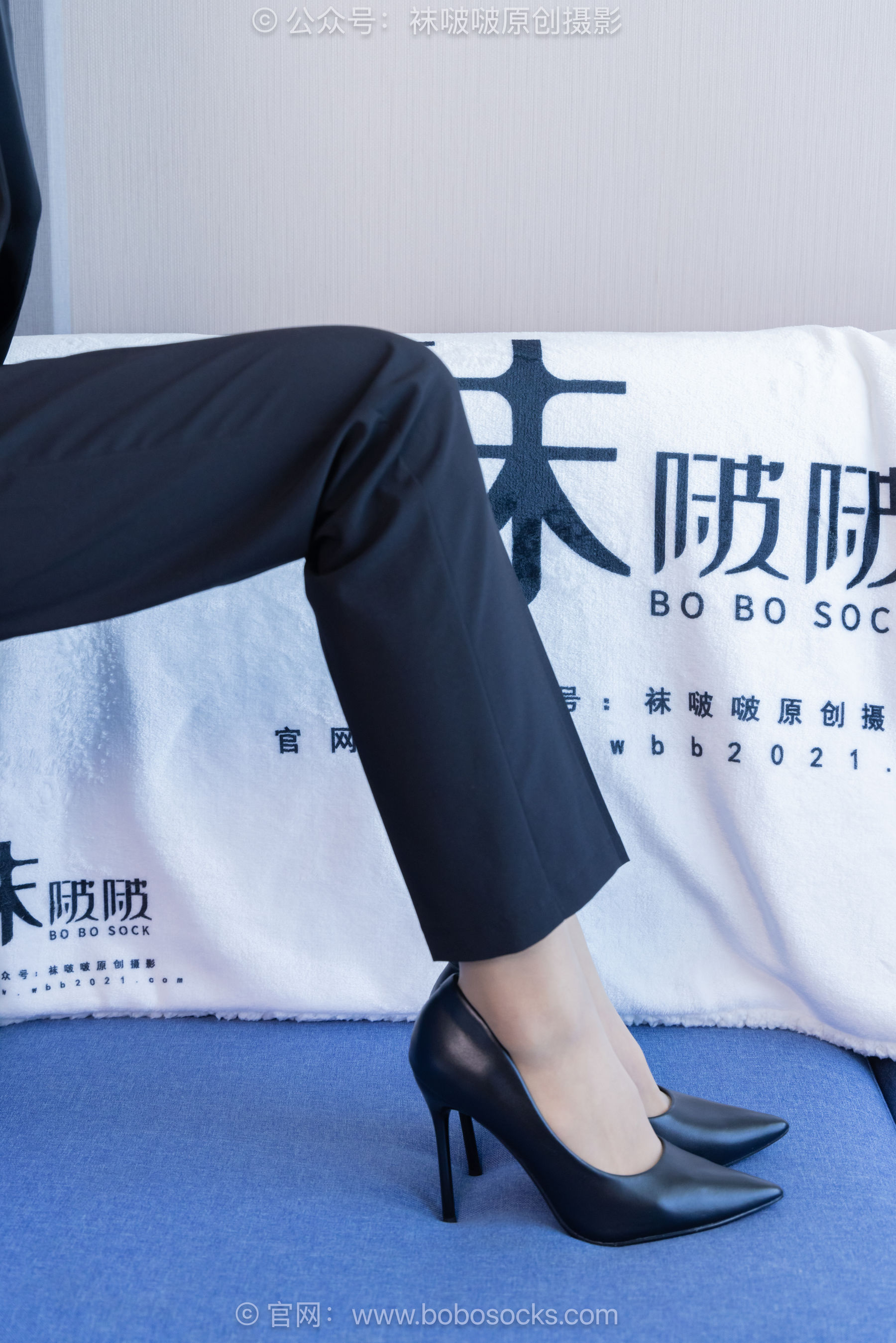 BoBoSocks袜啵啵 No.489 奶油 两双高跟鞋、薄肉丝、ol制服裤里丝、黑色美甲/(151P)