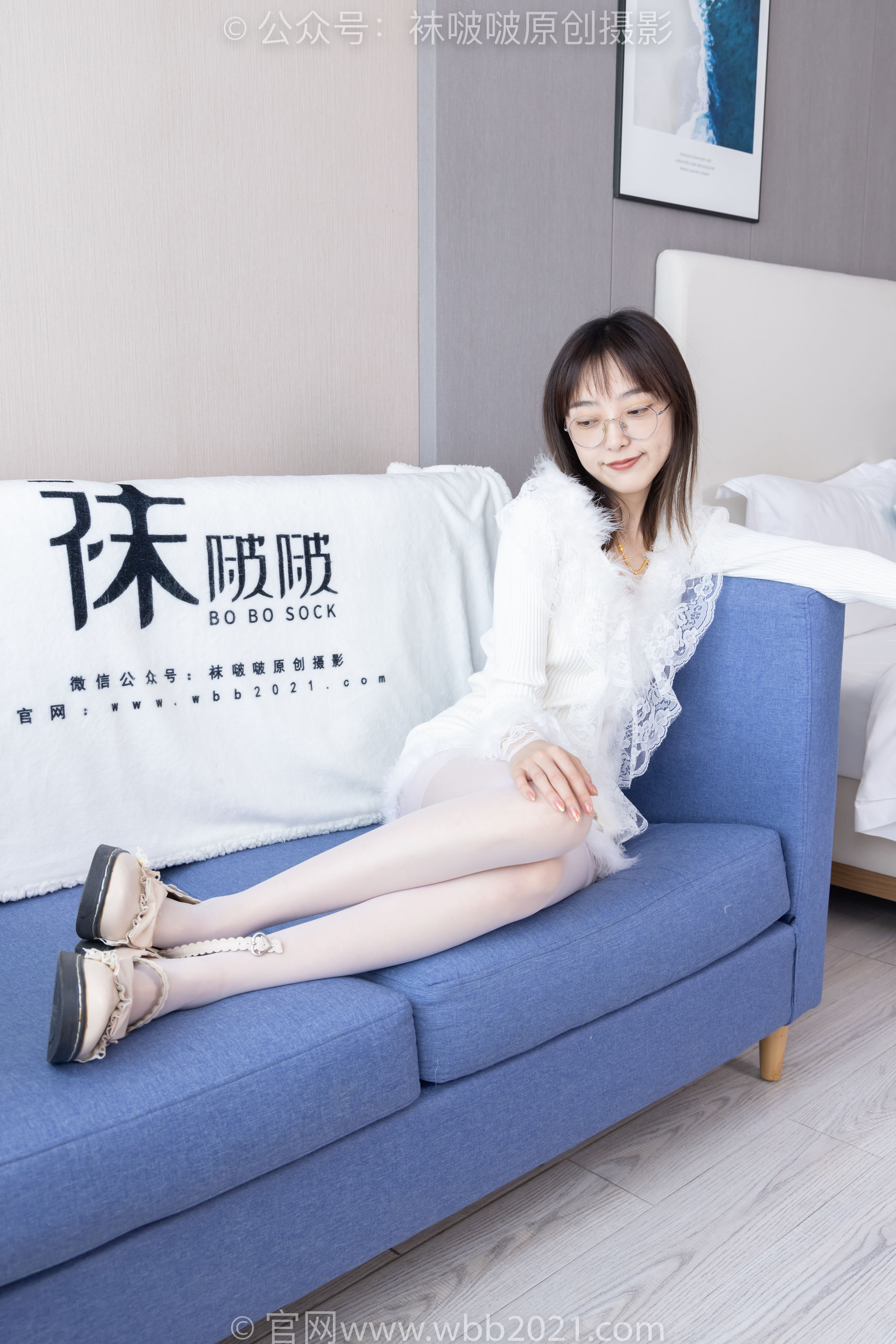 BoBoSocks袜啵啵 No.490 稚予 皮鞋、薄白丝/(161P)