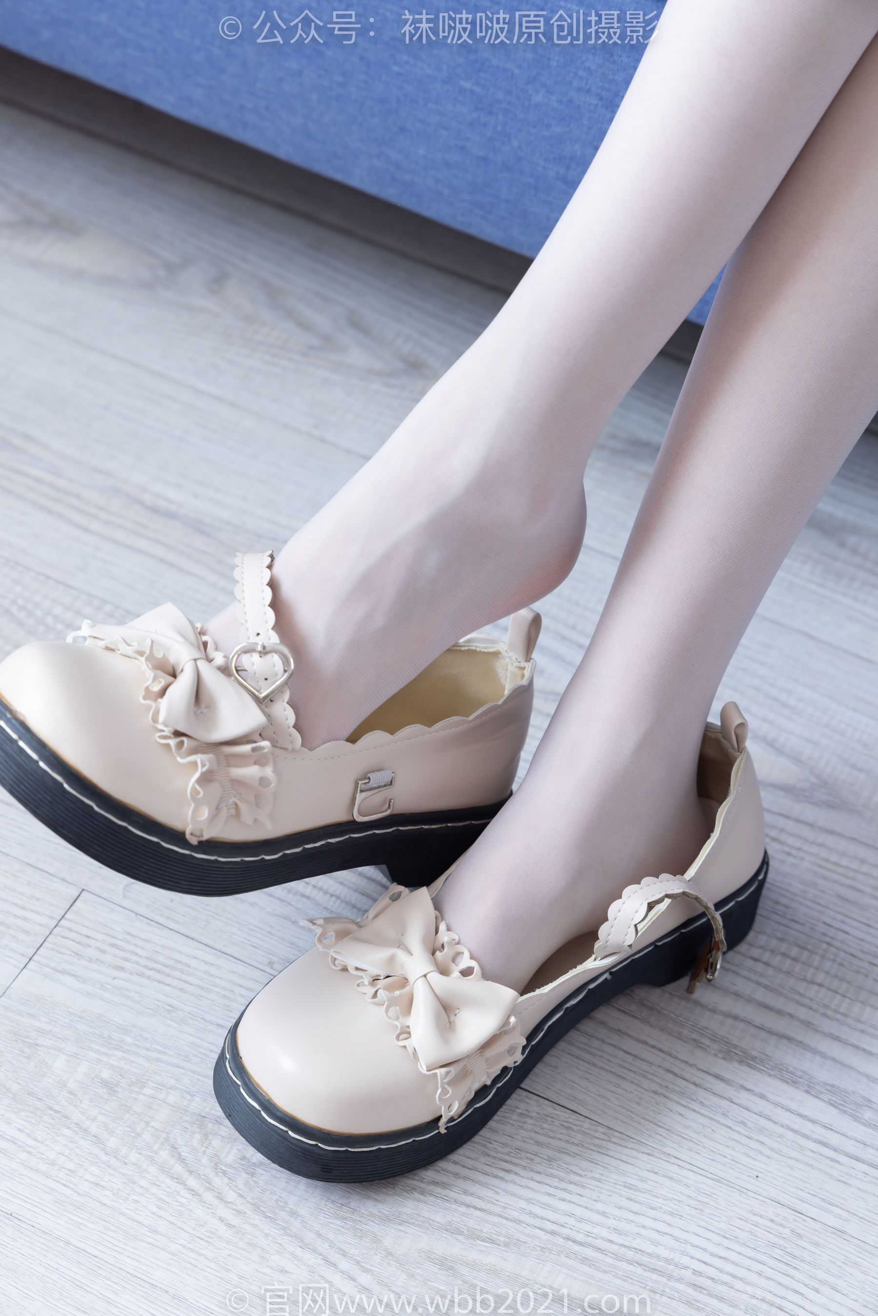 BoBoSocks袜啵啵 No.490 稚予 皮鞋、薄白丝/(161P)