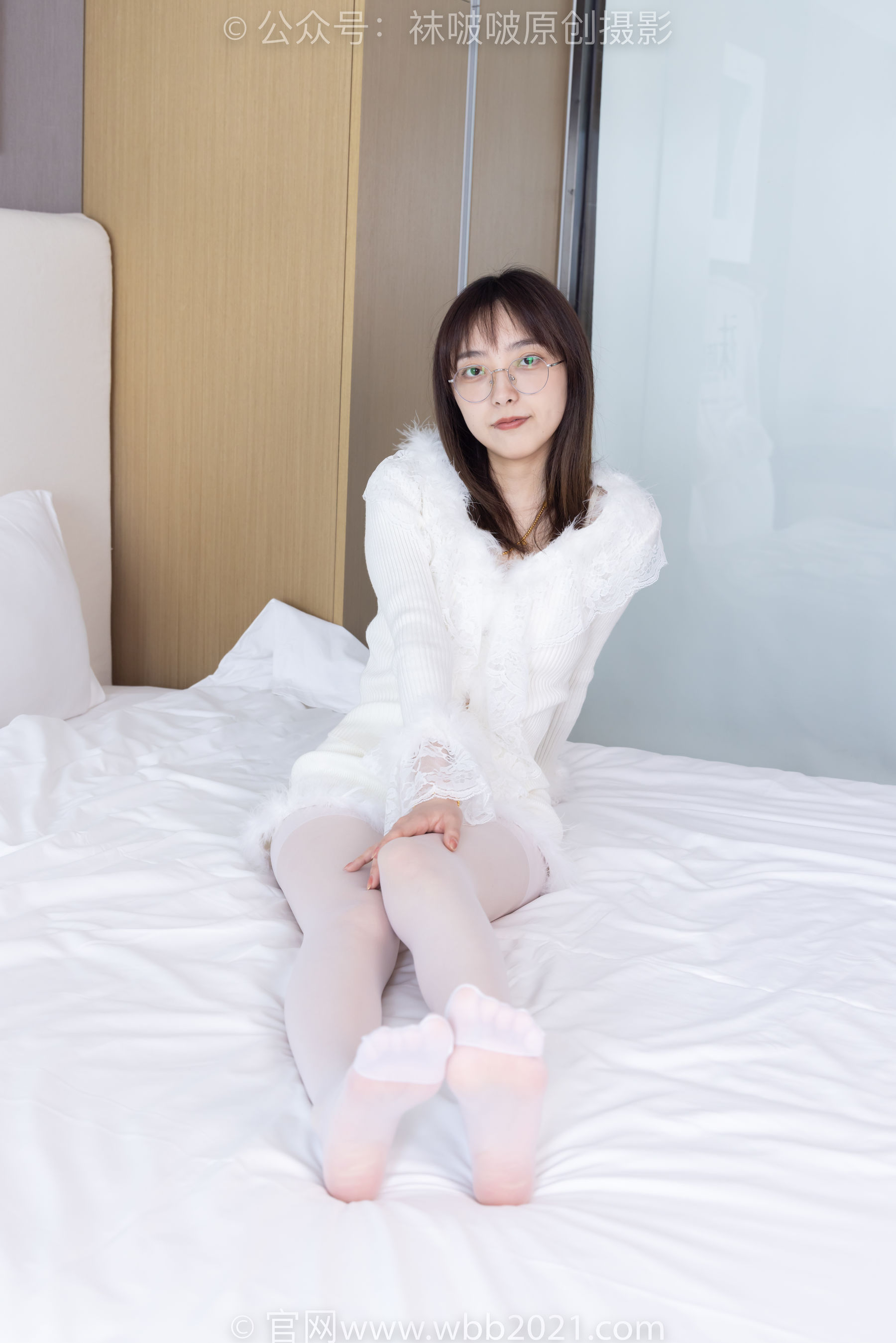 BoBoSocks袜啵啵 No.490 稚予 皮鞋、薄白丝/(161P)