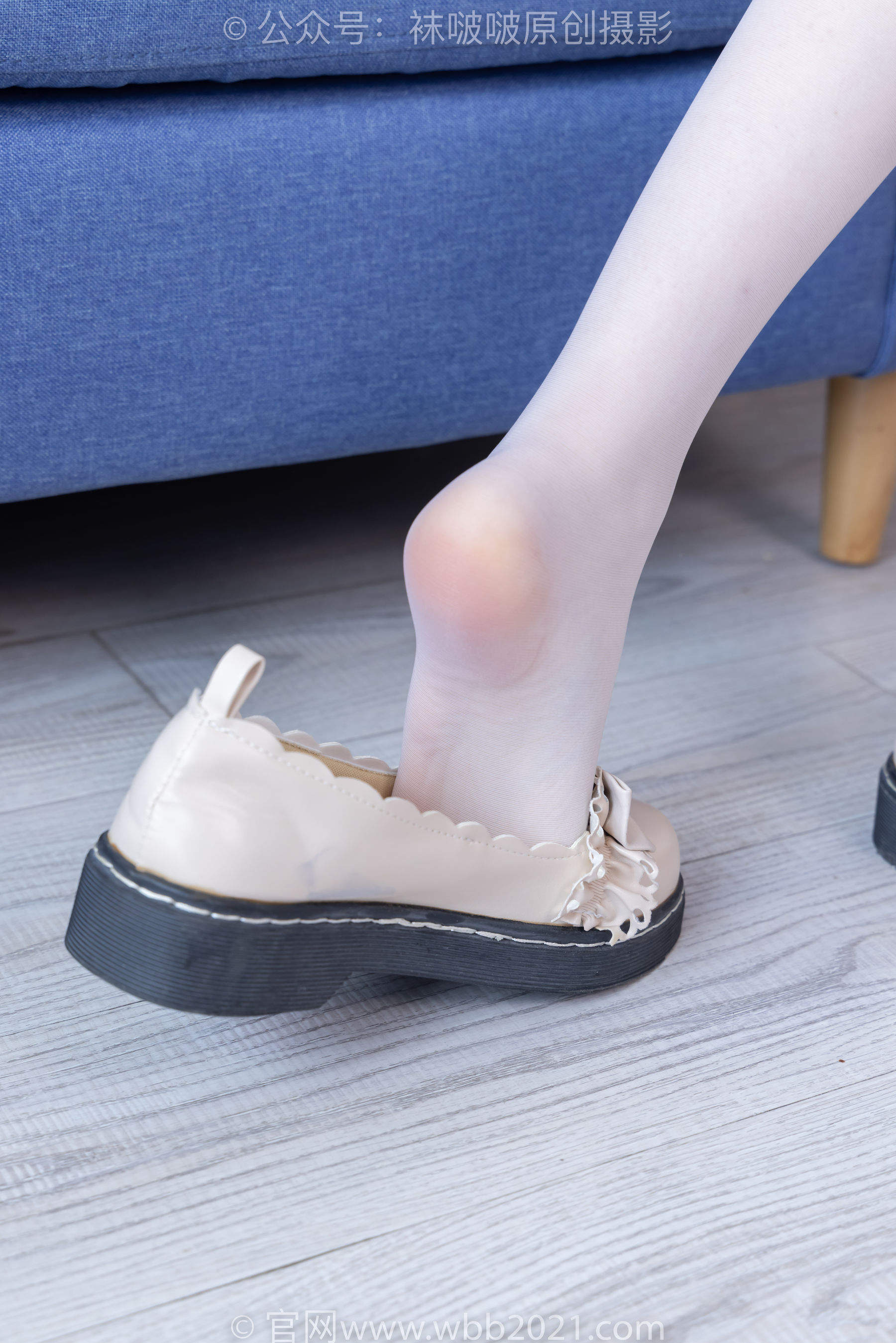 BoBoSocks袜啵啵 No.490 稚予 皮鞋、薄白丝/(161P)