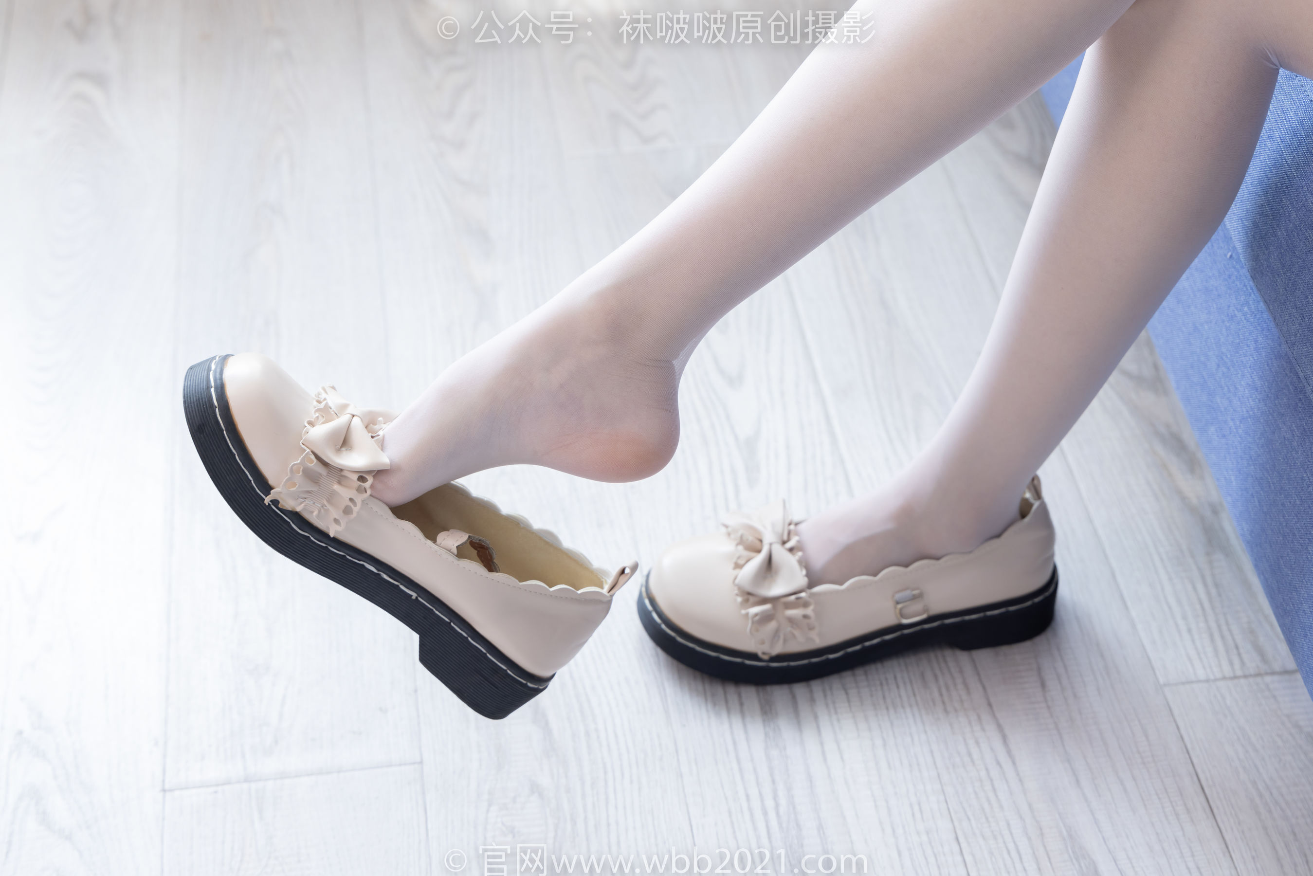 BoBoSocks袜啵啵 No.490 稚予 皮鞋、薄白丝/(161P)