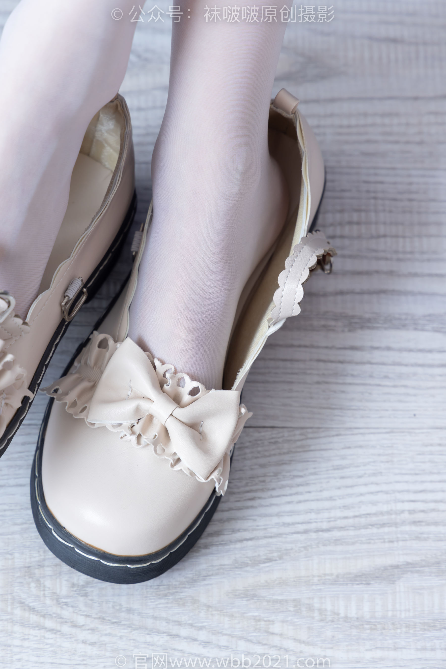 BoBoSocks袜啵啵 No.490 稚予 皮鞋、薄白丝/(161P)