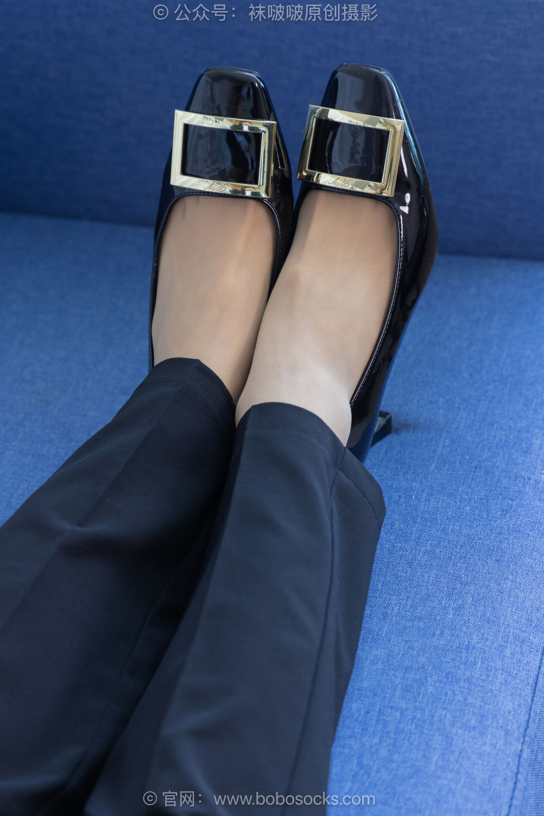 BoBoSocks袜啵啵 No.489 奶油 两双高跟鞋、薄肉丝、ol制服裤里丝、黑色美甲/(151P)