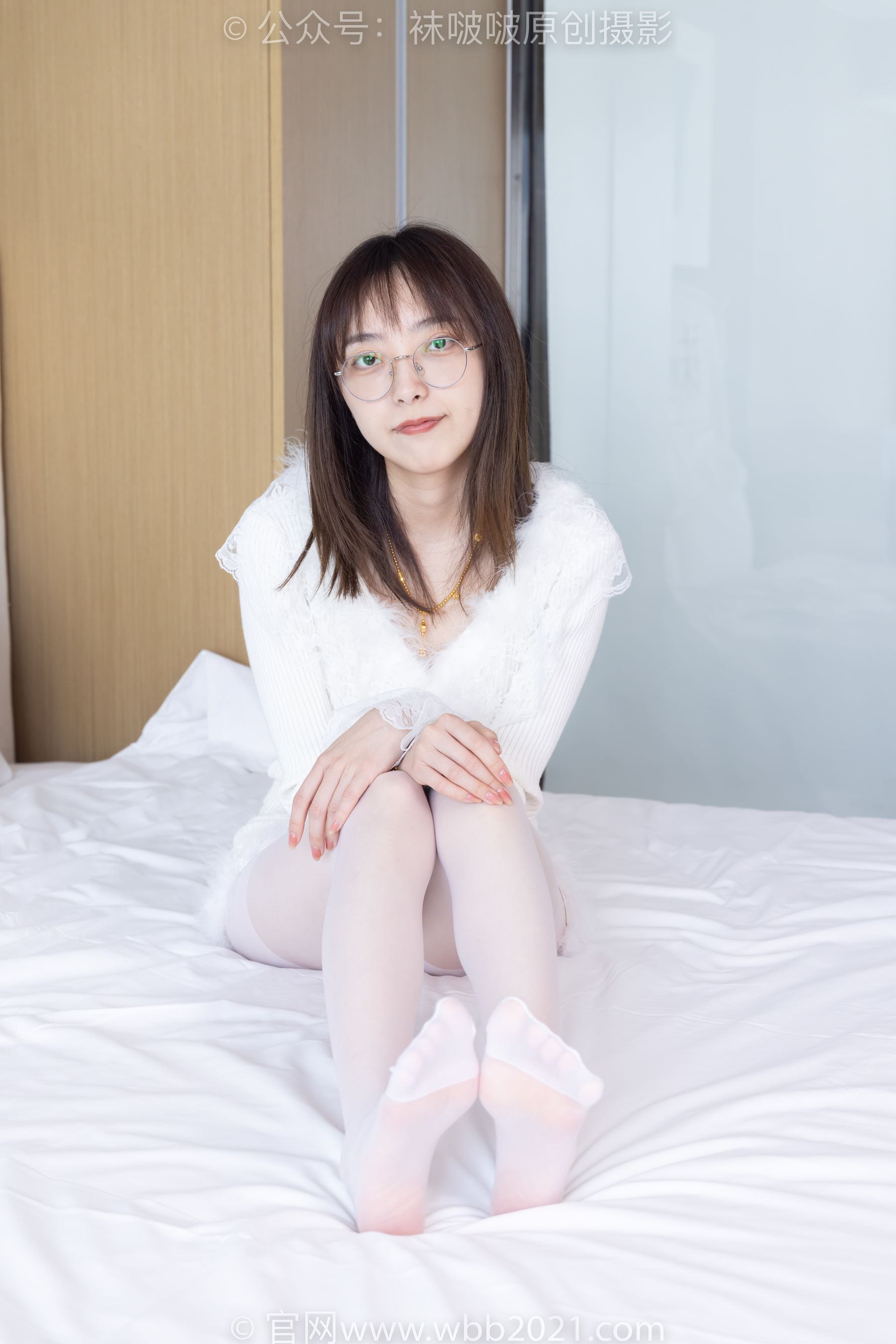 BoBoSocks袜啵啵 No.490 稚予 皮鞋、薄白丝/(161P)