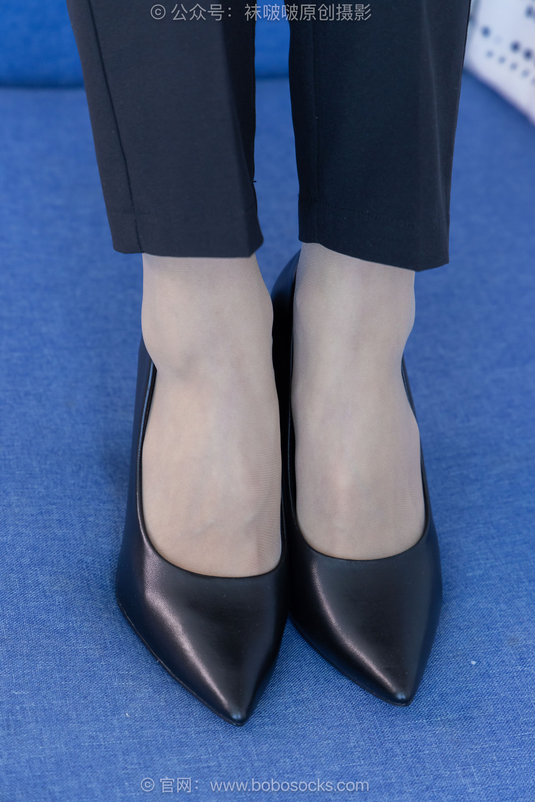 BoBoSocks袜啵啵 No.489 奶油 两双高跟鞋、薄肉丝、ol制服裤里丝、黑色美甲/(151P)