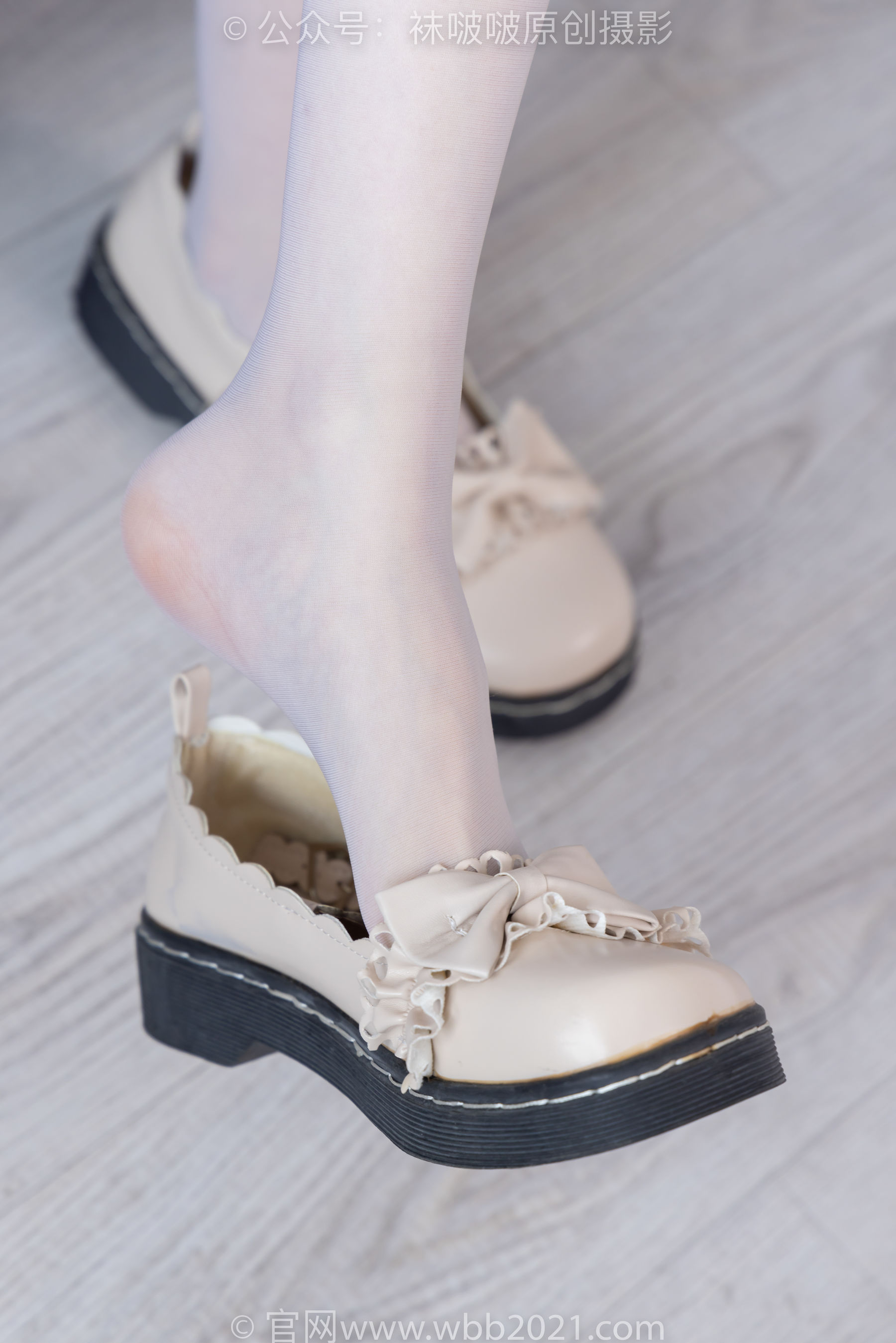 BoBoSocks袜啵啵 No.490 稚予 皮鞋、薄白丝/(161P)