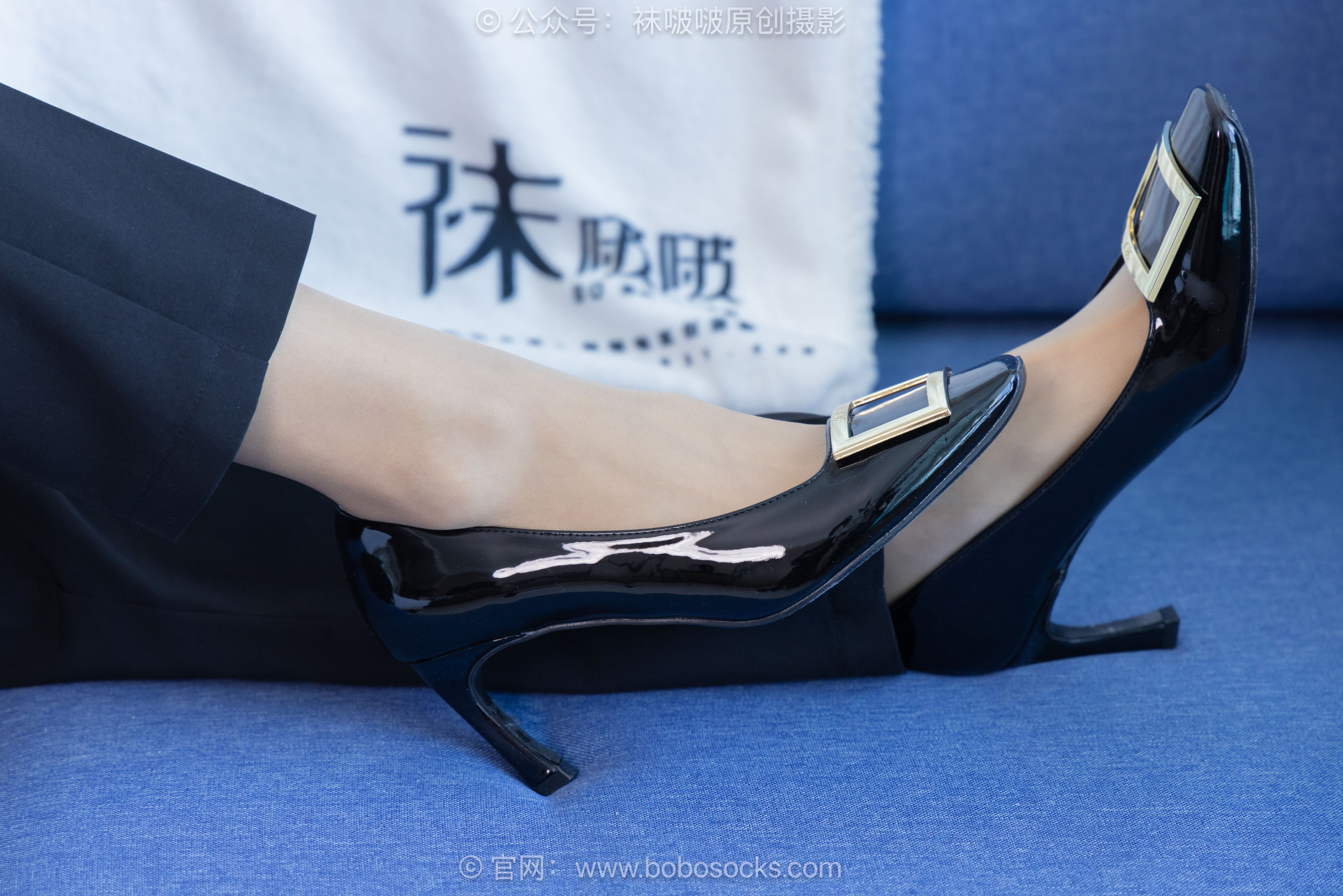 BoBoSocks袜啵啵 No.489 奶油 两双高跟鞋、薄肉丝、ol制服裤里丝、黑色美甲/(151P)