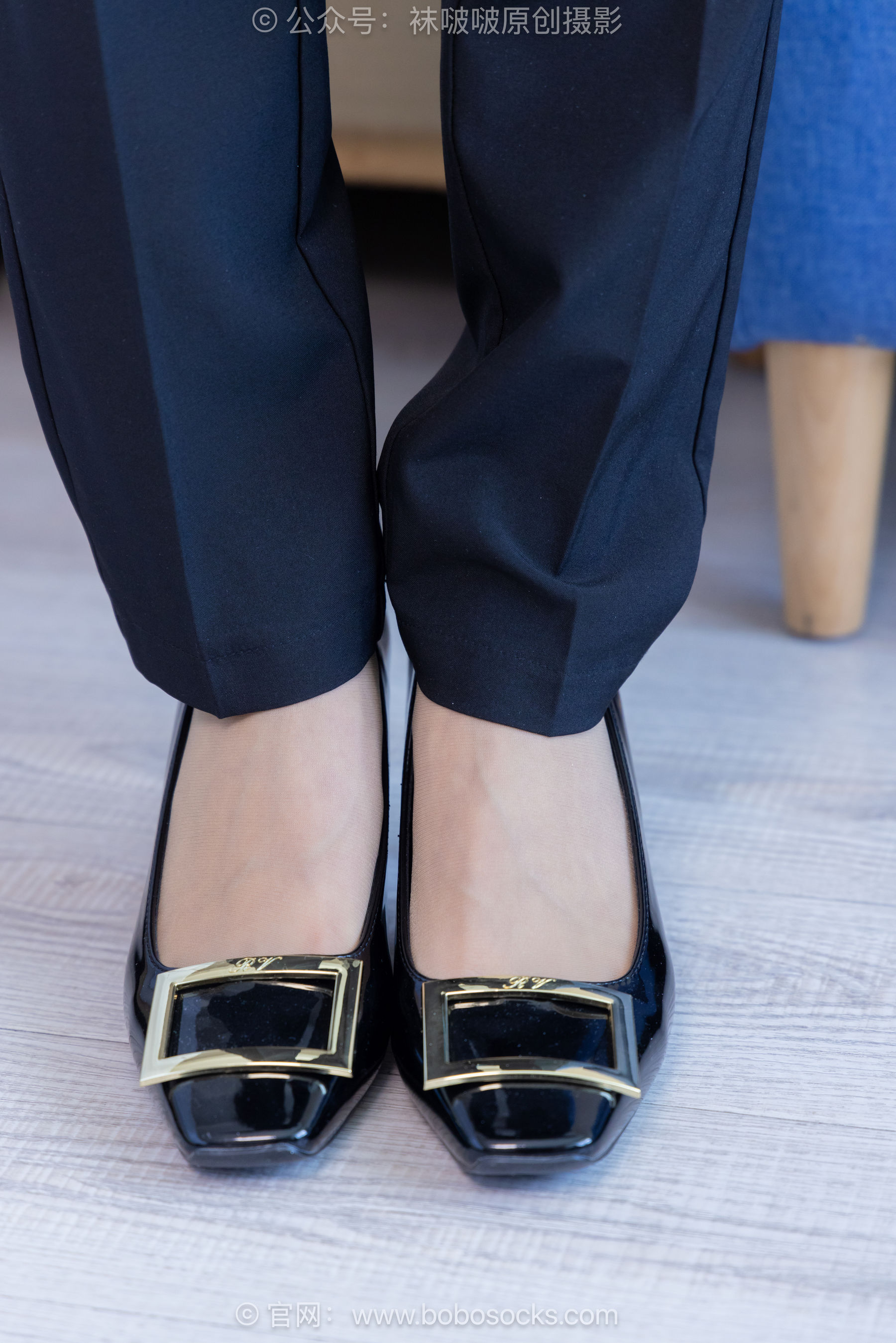 BoBoSocks袜啵啵 No.489 奶油 两双高跟鞋、薄肉丝、ol制服裤里丝、黑色美甲/(151P)