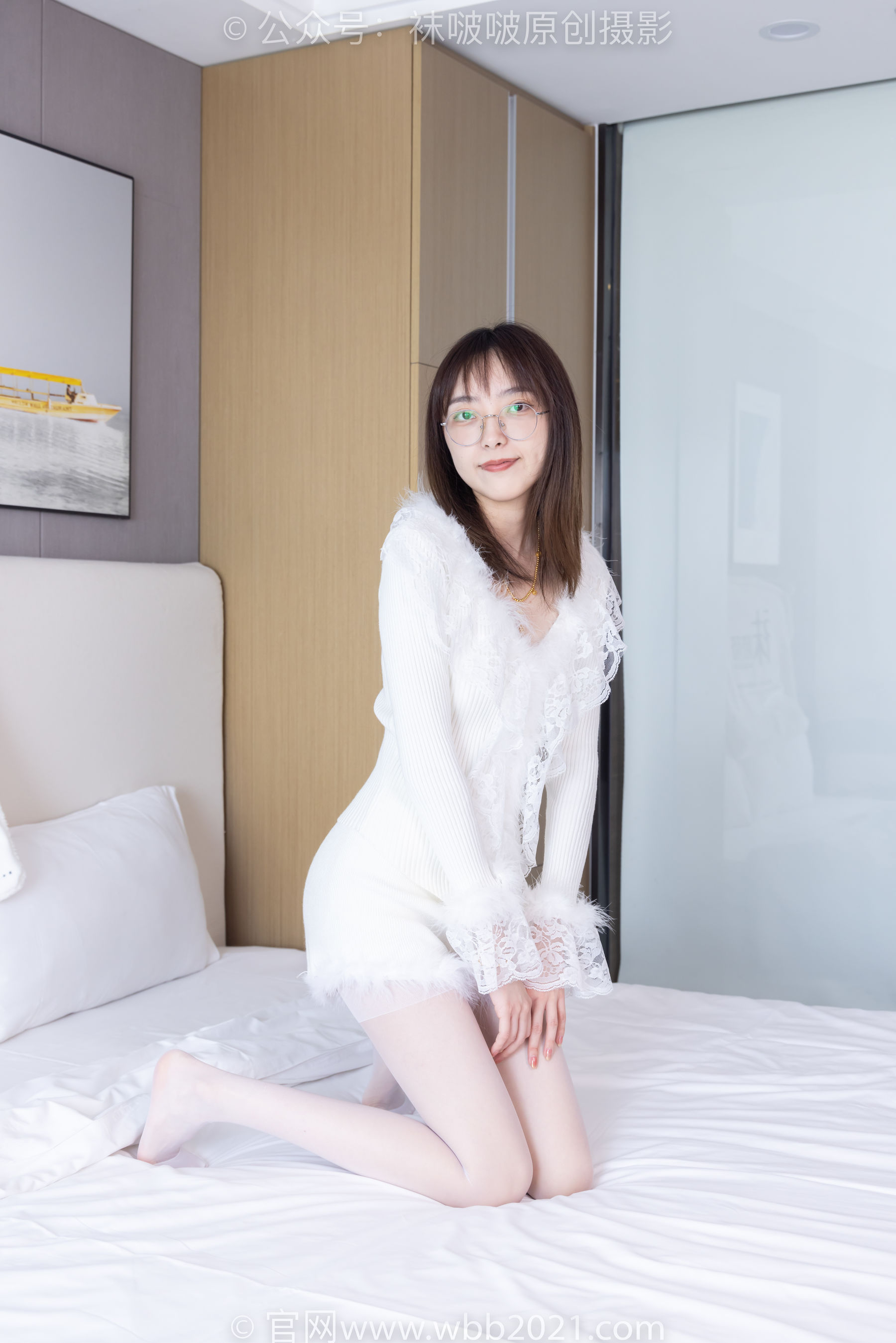 BoBoSocks袜啵啵 No.490 稚予 皮鞋、薄白丝/(161P)