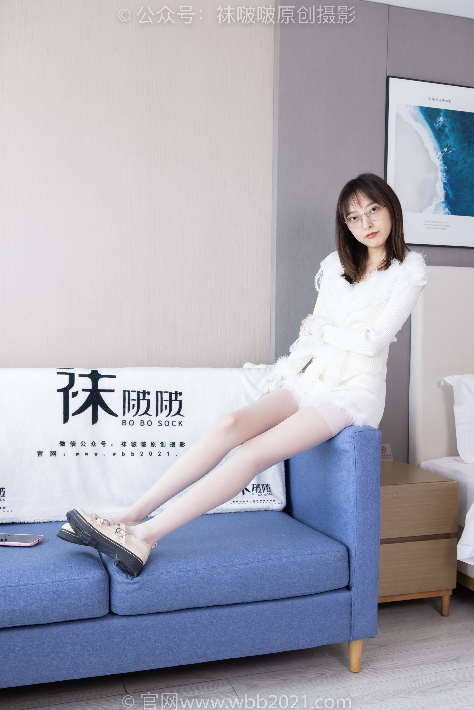 BoBoSocks袜啵啵 No.490 稚予 皮鞋、薄白丝/(161P)