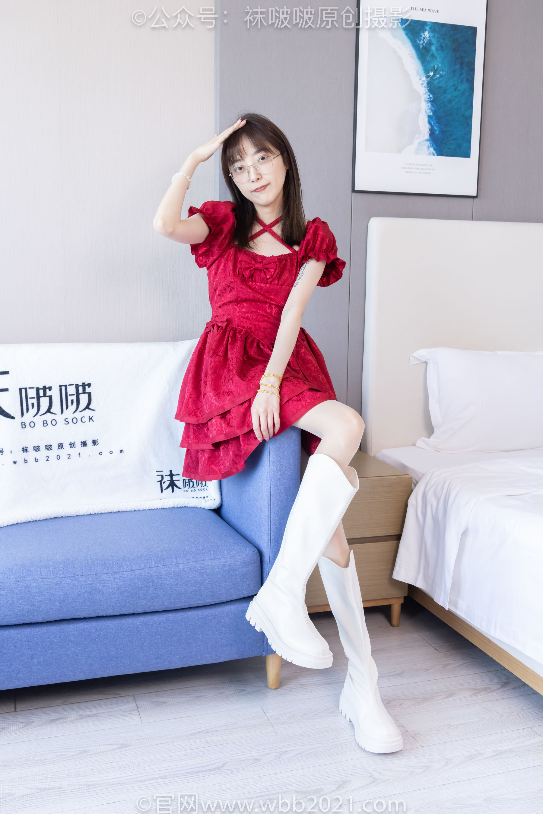 BoBoSocks袜啵啵 No.496 稚予 长靴、短靴、薄肉丝/(160P)