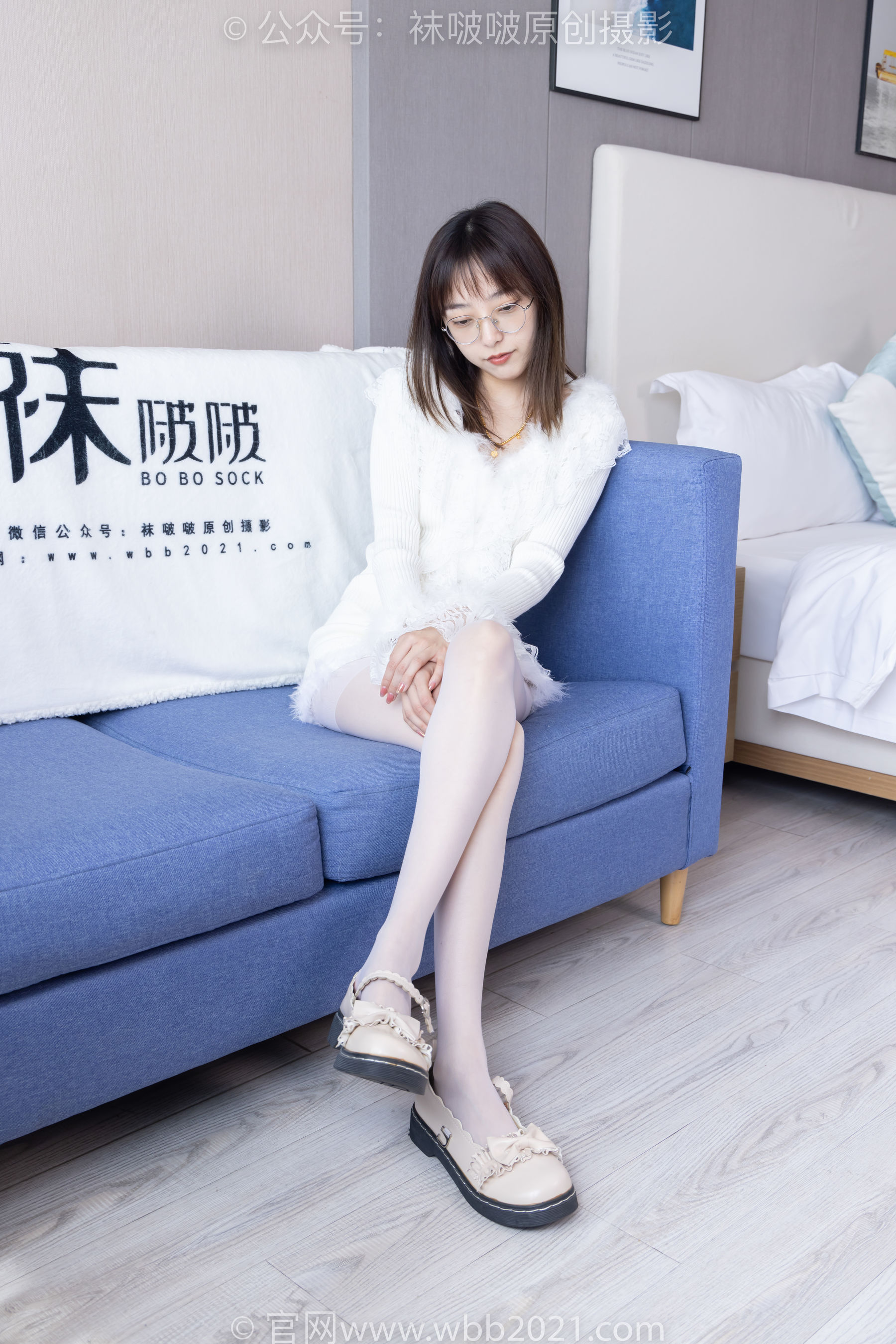 BoBoSocks袜啵啵 No.490 稚予 皮鞋、薄白丝/(161P)