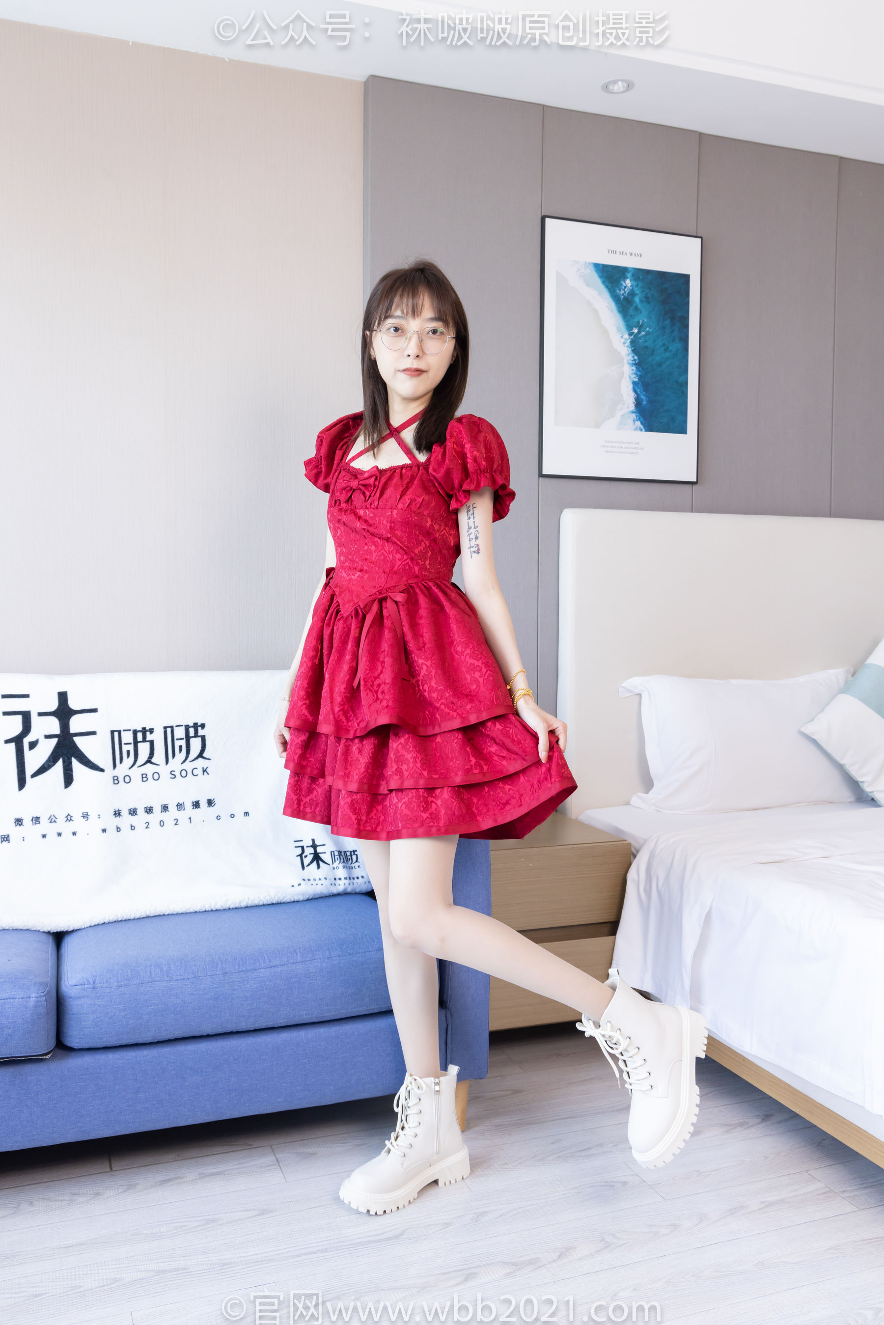 BoBoSocks袜啵啵 No.496 稚予 长靴、短靴、薄肉丝/(160P)