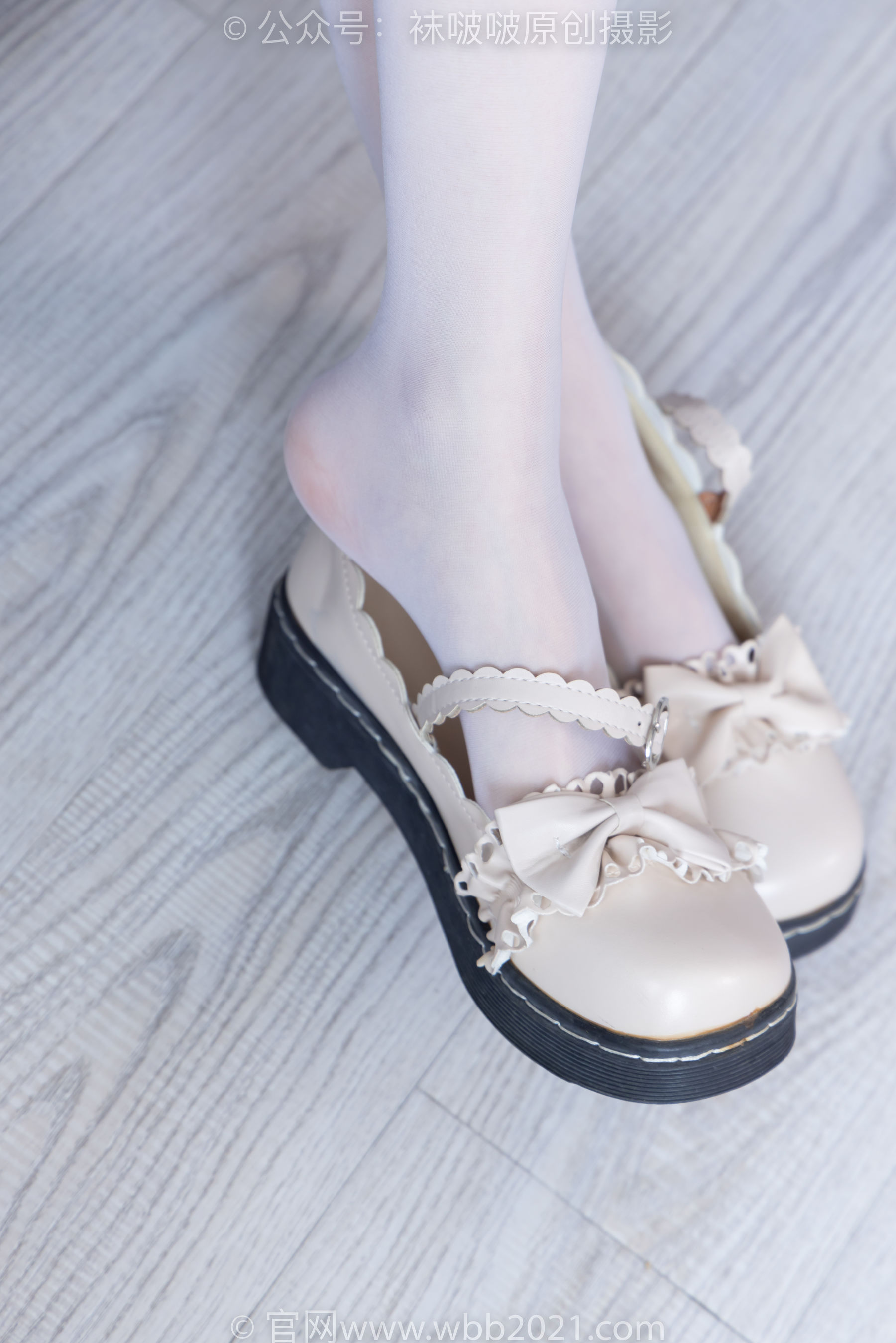 BoBoSocks袜啵啵 No.490 稚予 皮鞋、薄白丝/(161P)