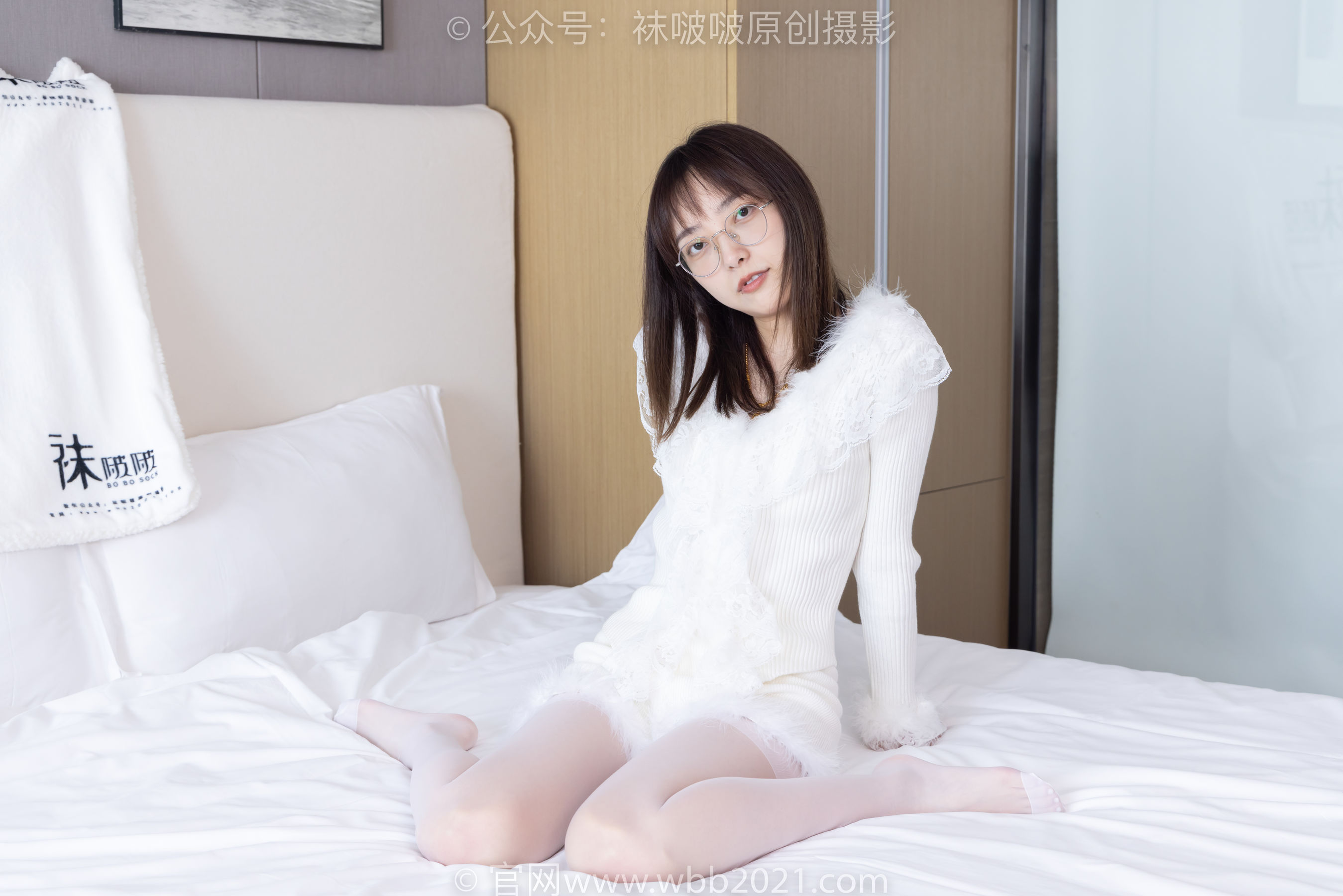 BoBoSocks袜啵啵 No.490 稚予 皮鞋、薄白丝/(161P)