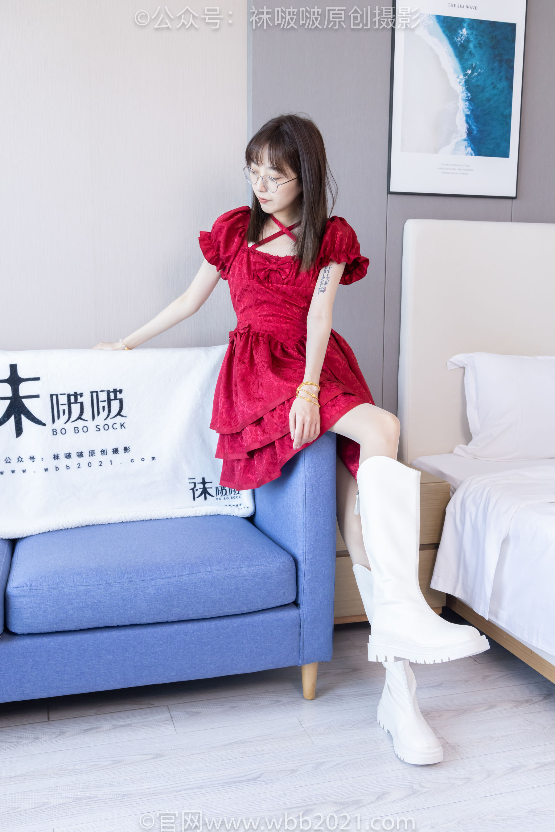 BoBoSocks袜啵啵 No.496 稚予 长靴、短靴、薄肉丝/(160P)