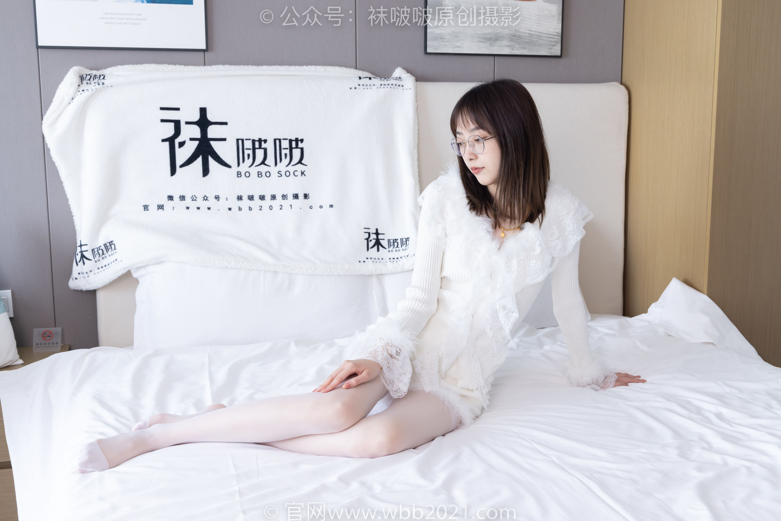 BoBoSocks袜啵啵 No.490 稚予 皮鞋、薄白丝/(161P)