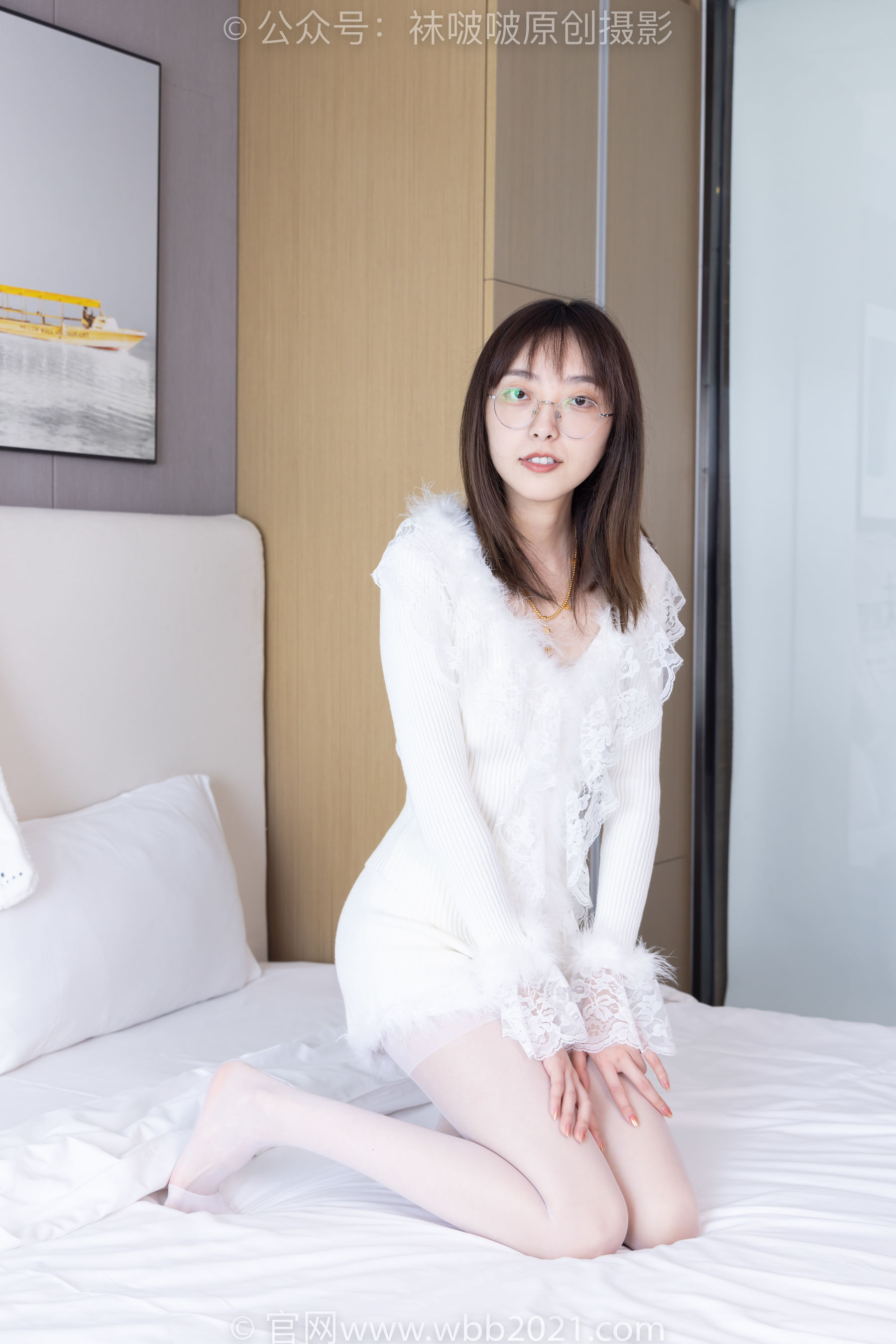 BoBoSocks袜啵啵 No.490 稚予 皮鞋、薄白丝/(161P)