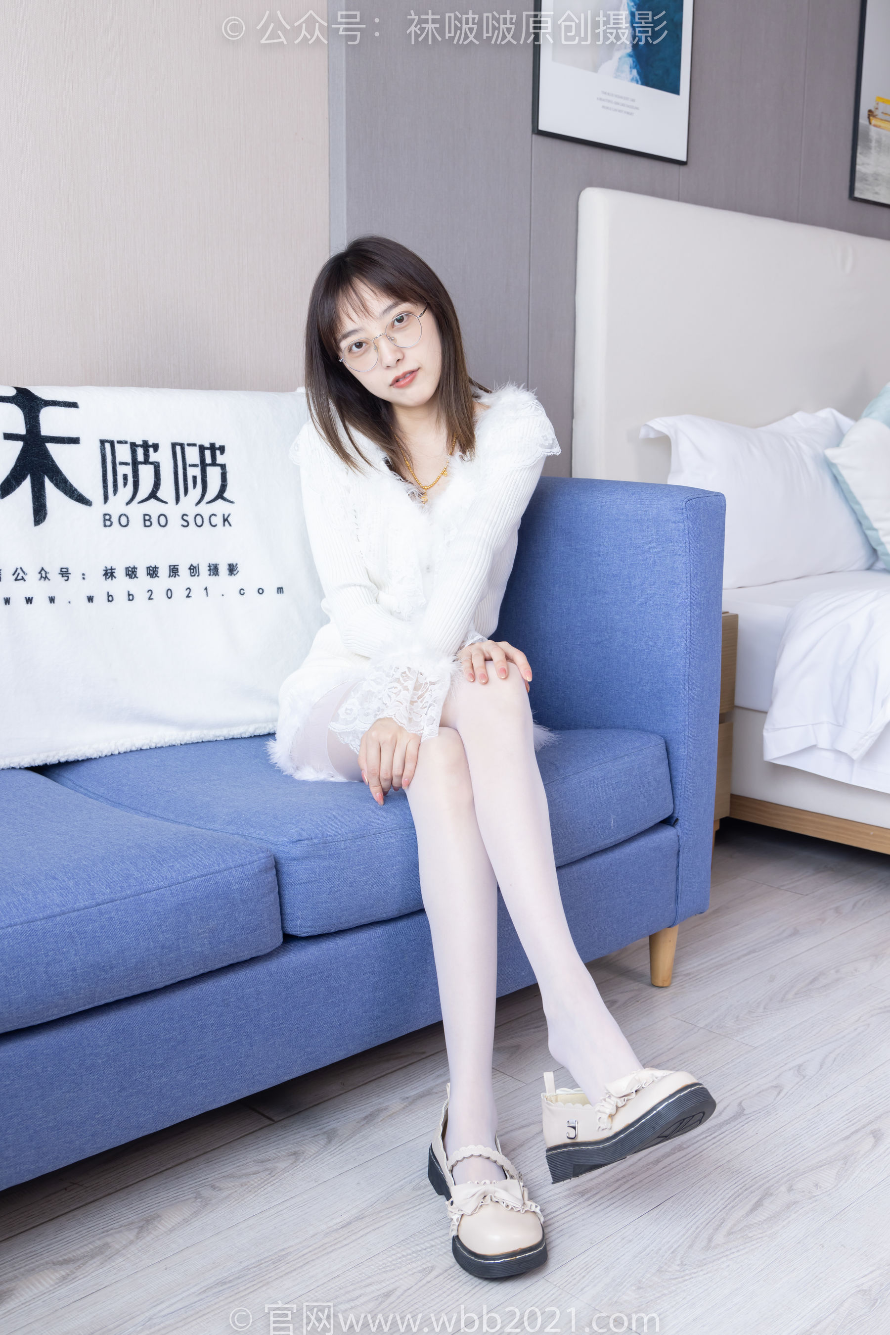 BoBoSocks袜啵啵 No.490 稚予 皮鞋、薄白丝/(161P)