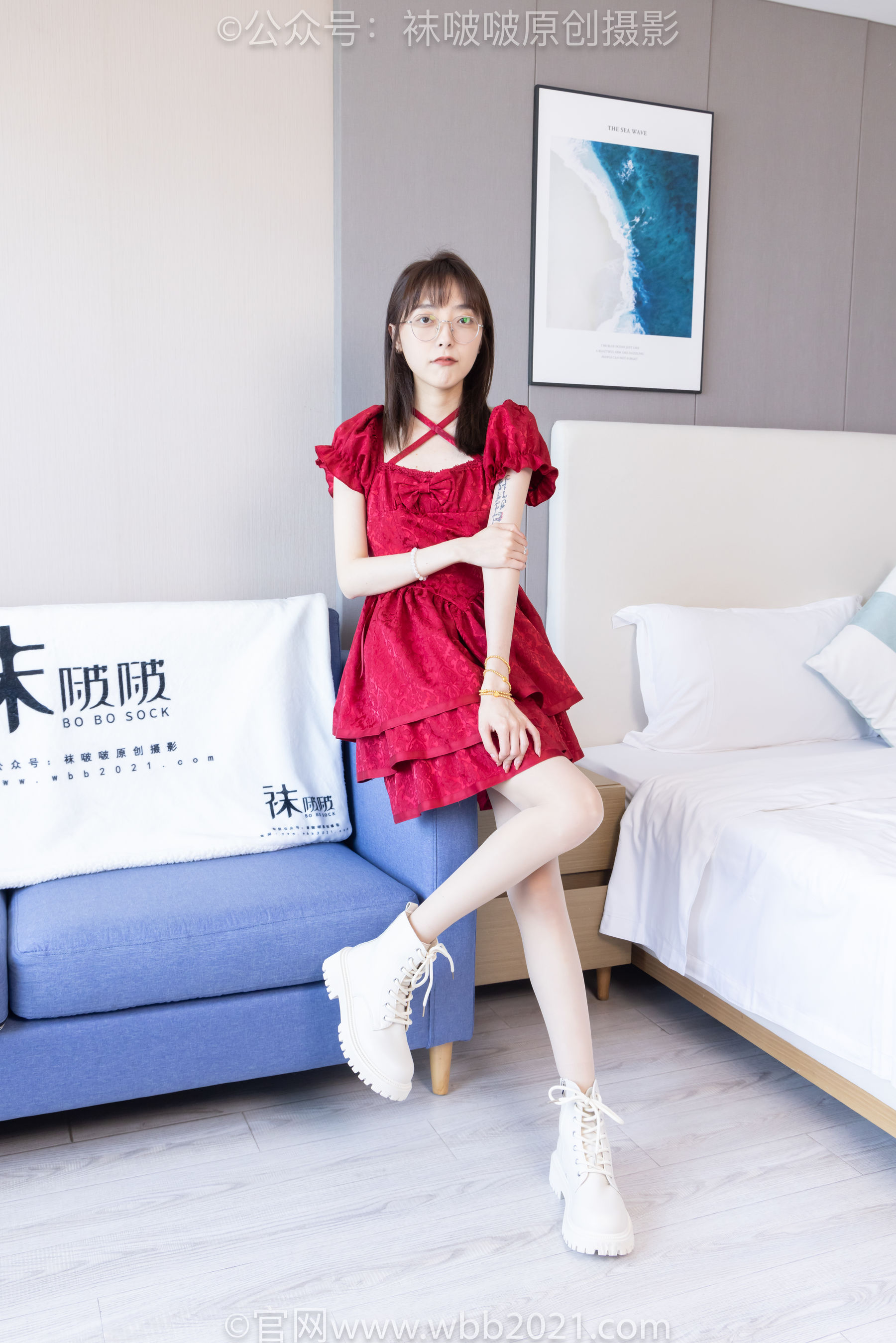 BoBoSocks袜啵啵 No.496 稚予 长靴、短靴、薄肉丝/(160P)