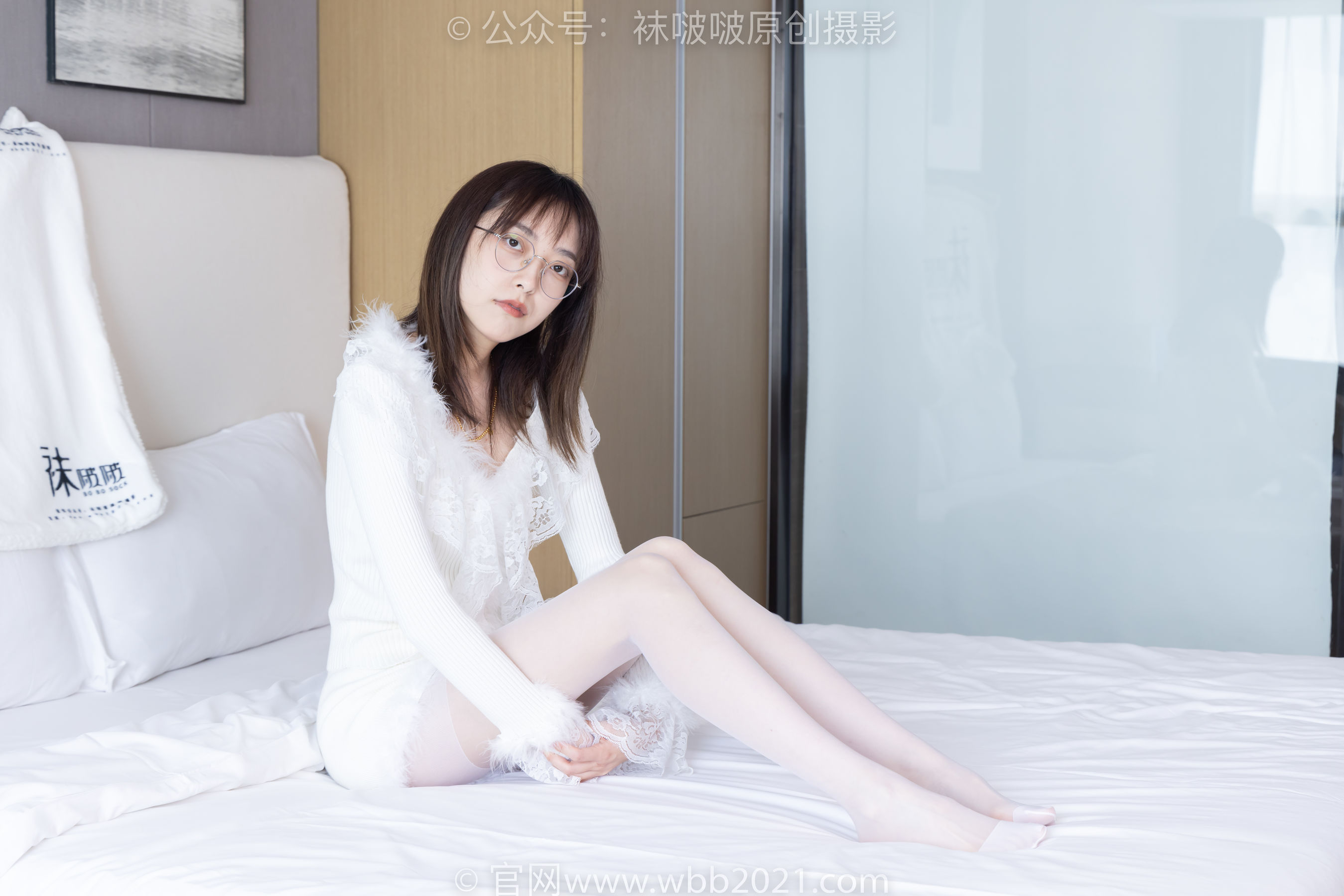 BoBoSocks袜啵啵 No.490 稚予 皮鞋、薄白丝/(161P)