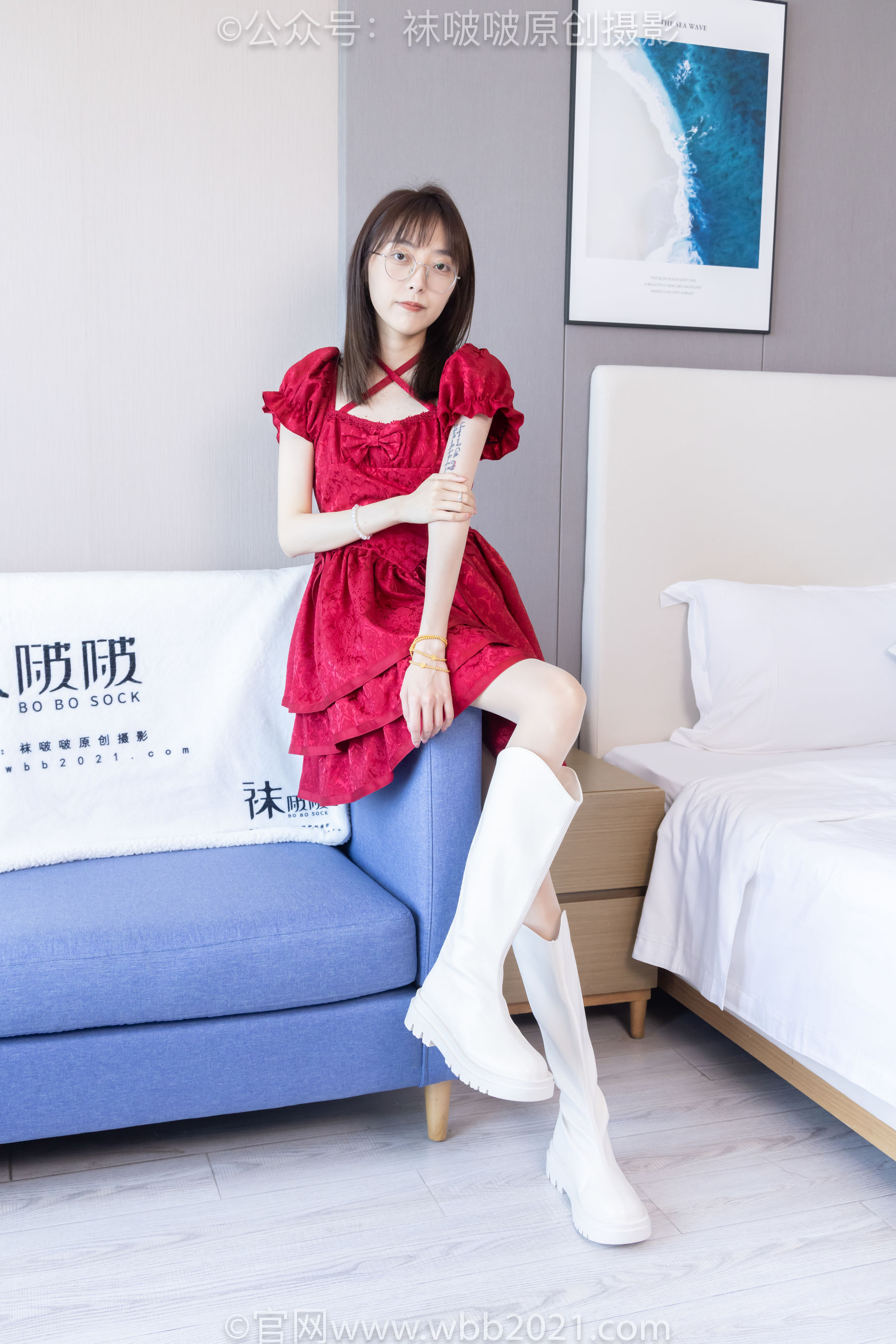 BoBoSocks袜啵啵 No.496 稚予 长靴、短靴、薄肉丝/(160P)