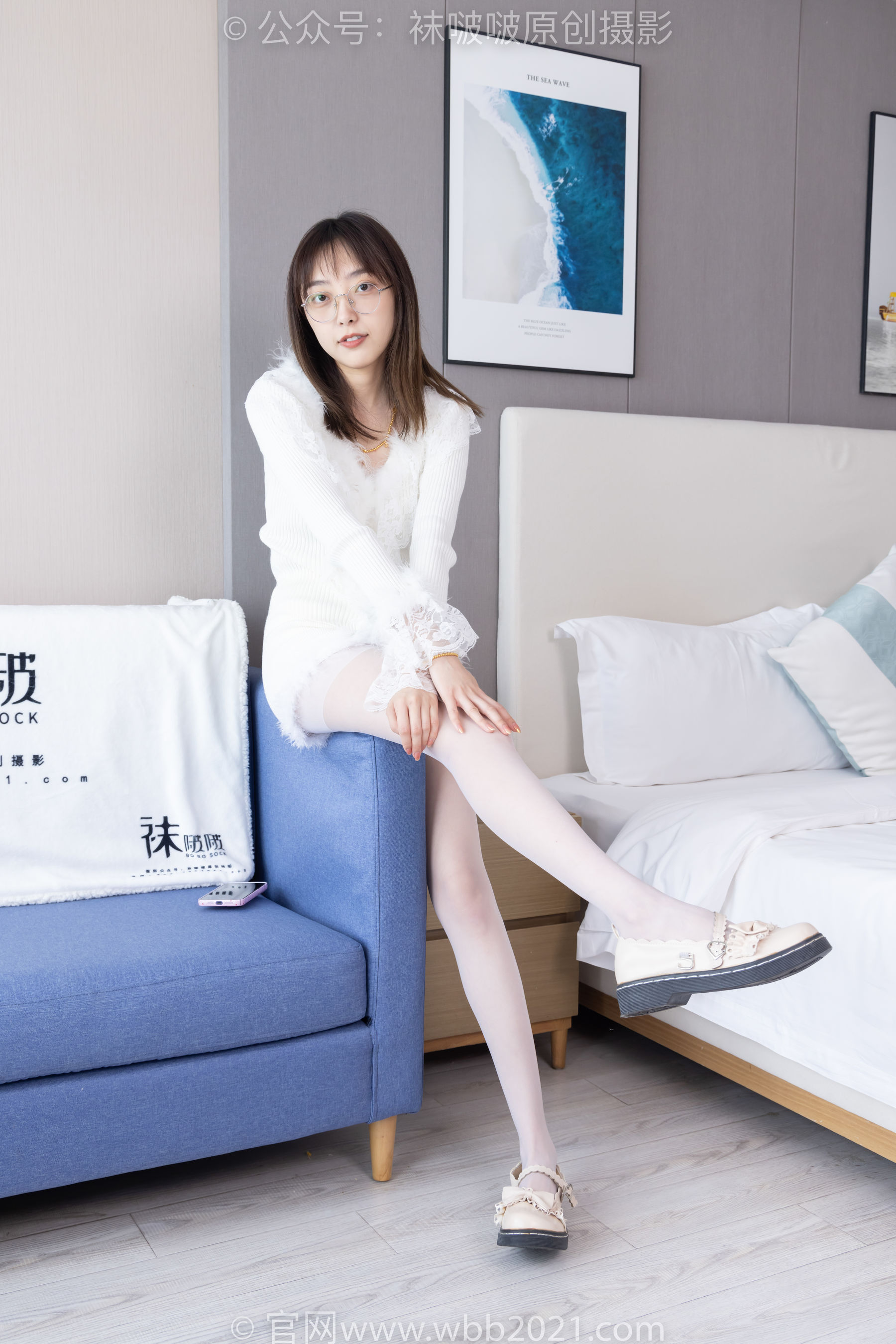 BoBoSocks袜啵啵 No.490 稚予 皮鞋、薄白丝/(161P)