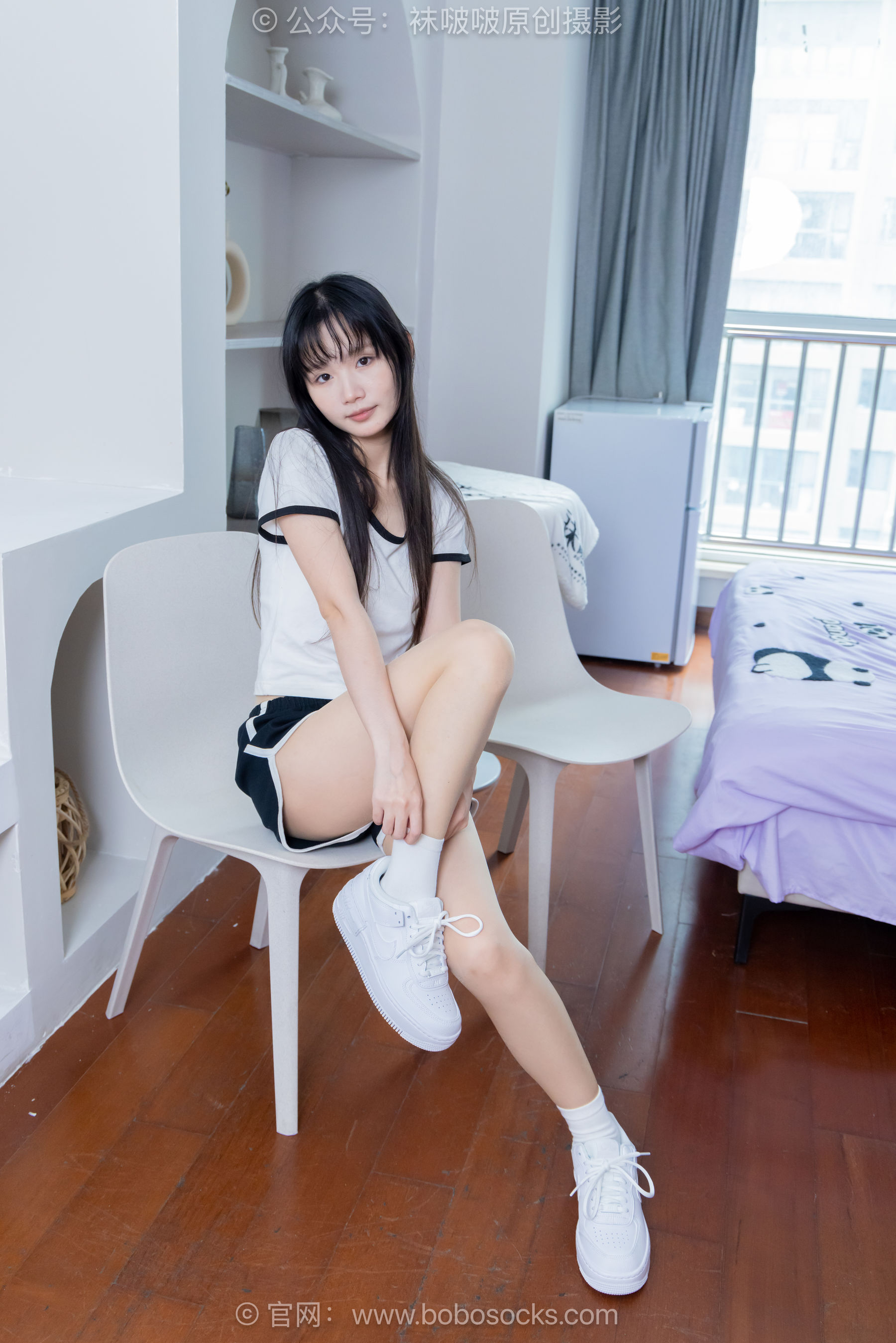 BoBoSocks袜啵啵 No.488 甜甜圈 板鞋、白棉袜、薄肉丝/(146P)