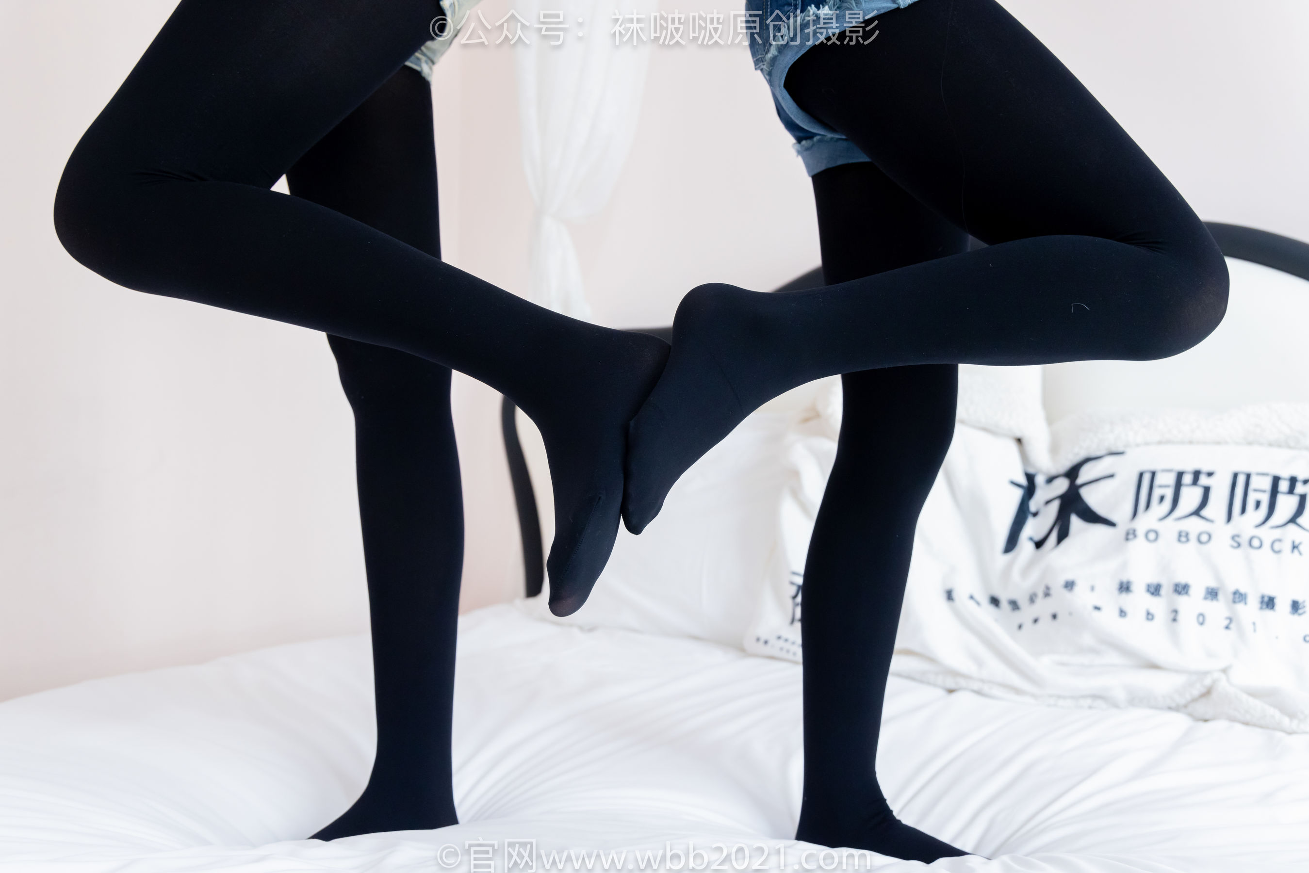 BoBoSocks袜啵啵 No.498 小甜豆&甜甜圈 - 两双高跟鞋、两双板鞋、厚黑丝、厚橘丝、厚紫丝/(244P)