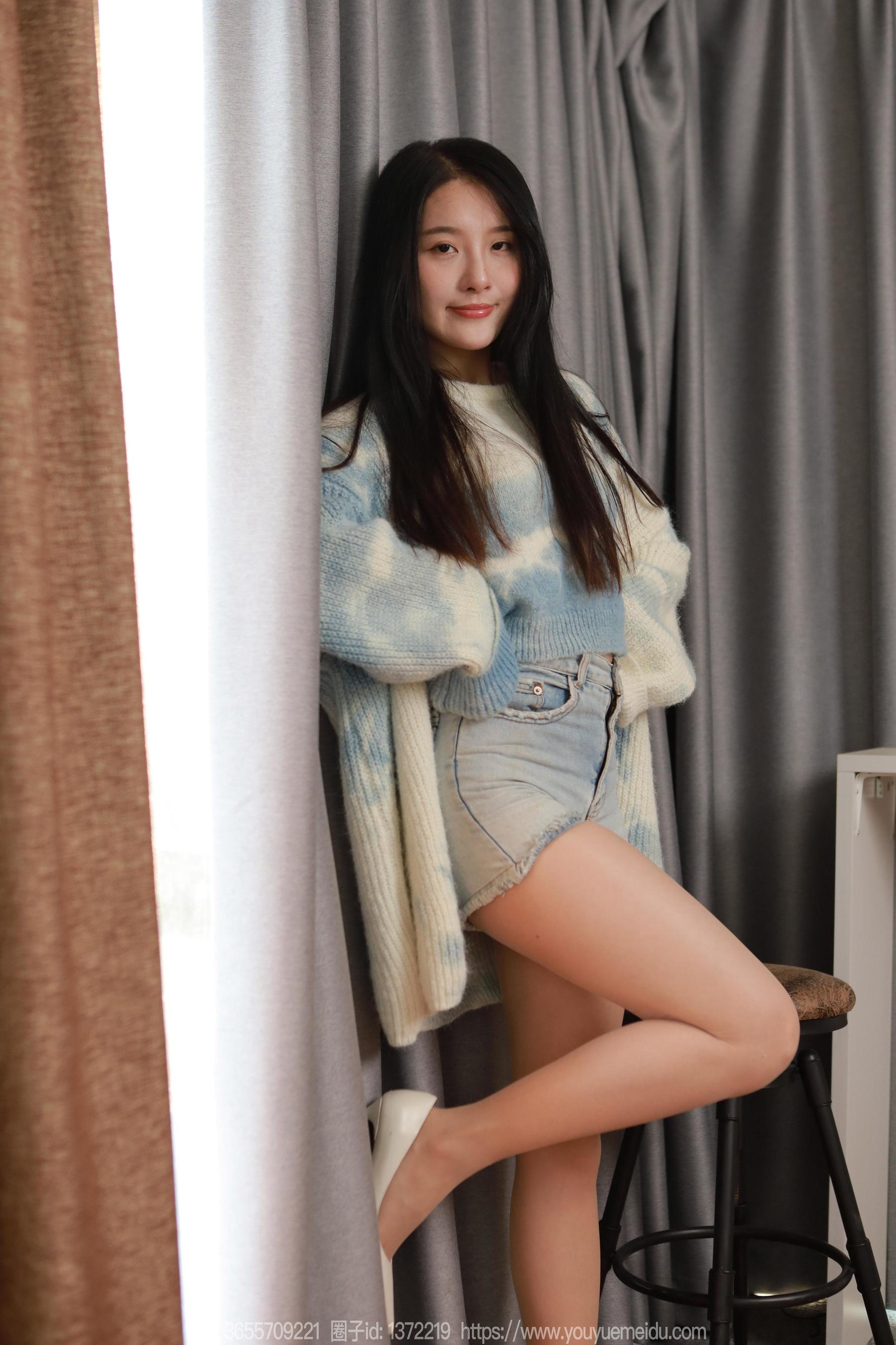 IESS异思趣向 - 模特： 婉萍 《蓝白毛衣（上）》/(90P)