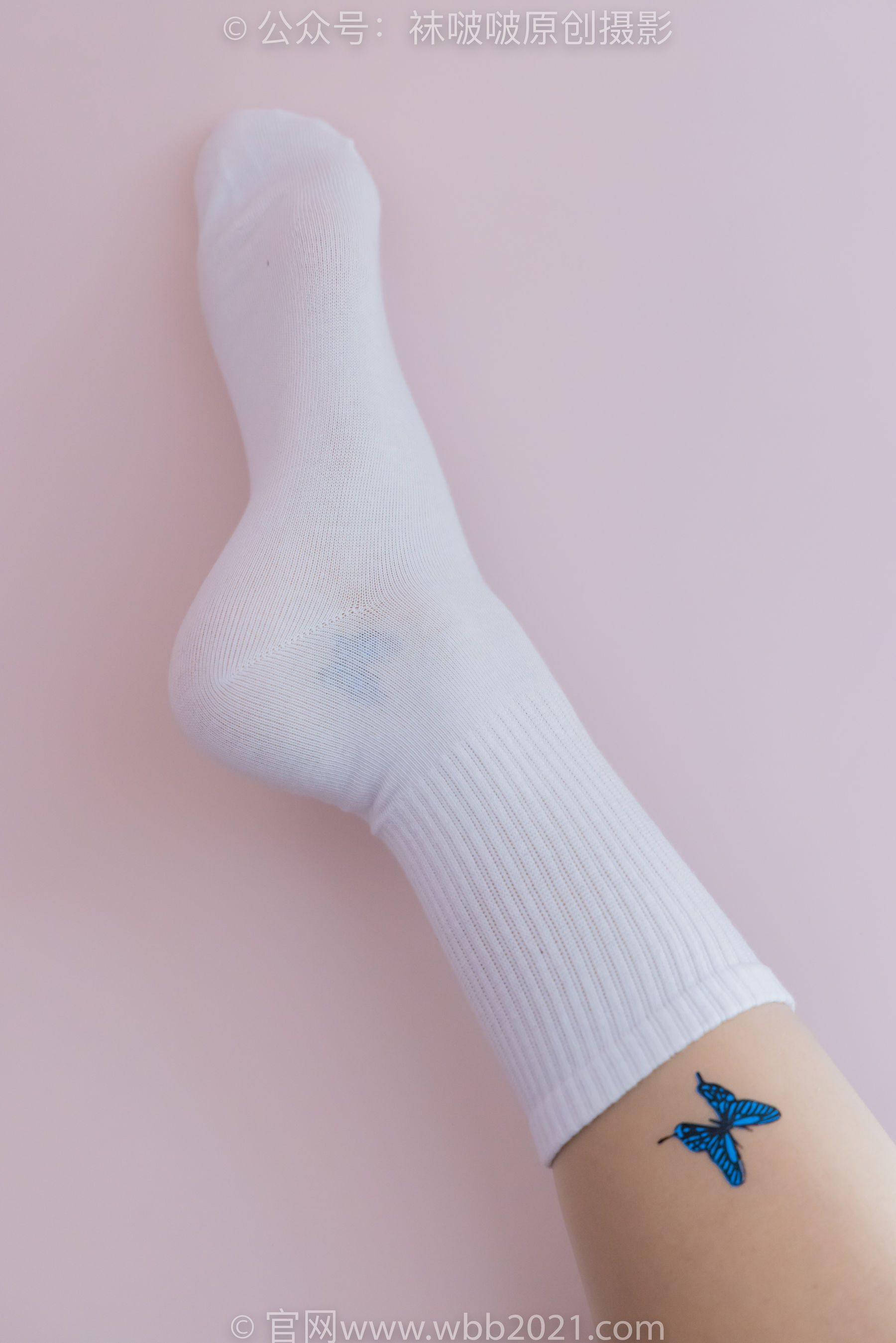 BoBoSocks袜啵啵 No.508 奶油 皮鞋、白棉袜、蝴蝶薄肉丝、jk制服/(160P)