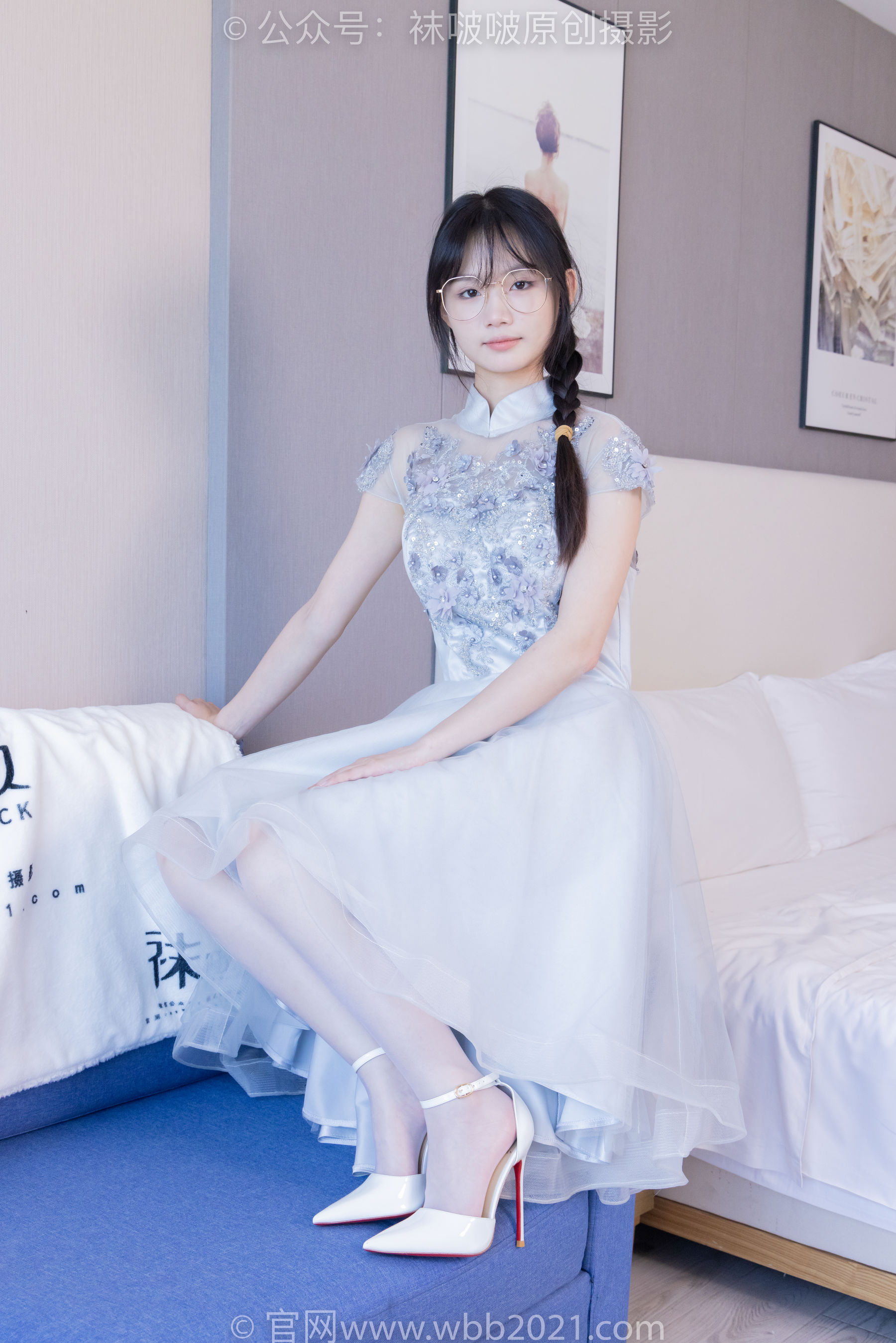 BoBoSocks袜啵啵 No.512 甜甜圈 - 高跟鞋、油亮薄白丝、袜踩奶油蛋糕剧情/(143P)