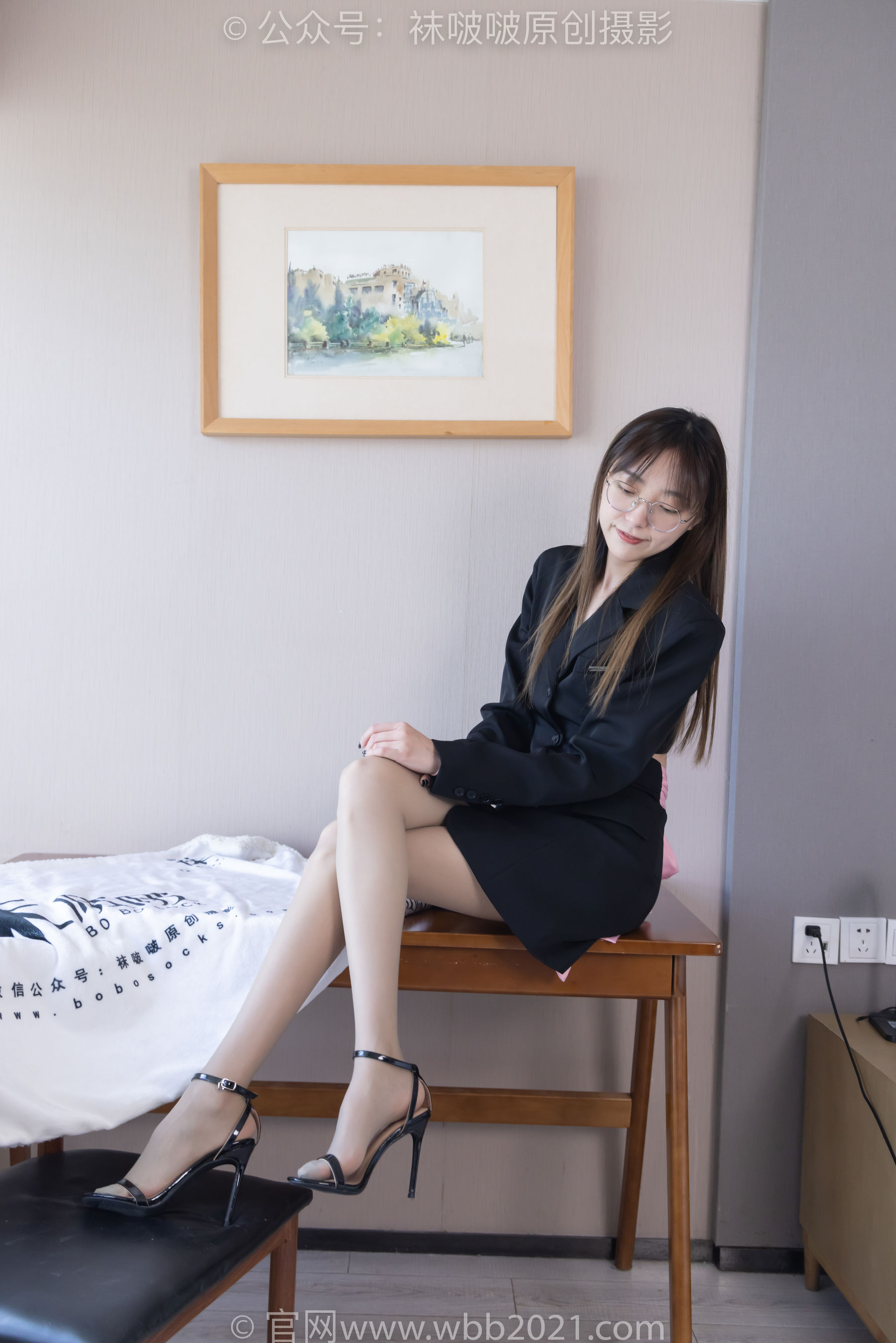 BoBoSocks袜啵啵 No.506 稚予 高跟鞋、高跟凉鞋、薄灰丝/(165P)